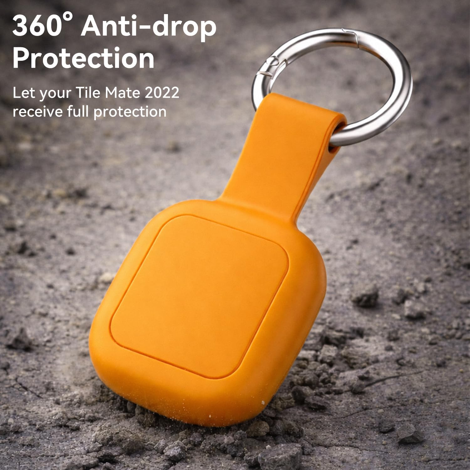 SET DE 4 FUNDAS IMPERMEABLES DE SILICONA PARA UGREEN TRACKER TAGS CON LLAVEROS NEGRO AZUL NARANJA VERDE - 4