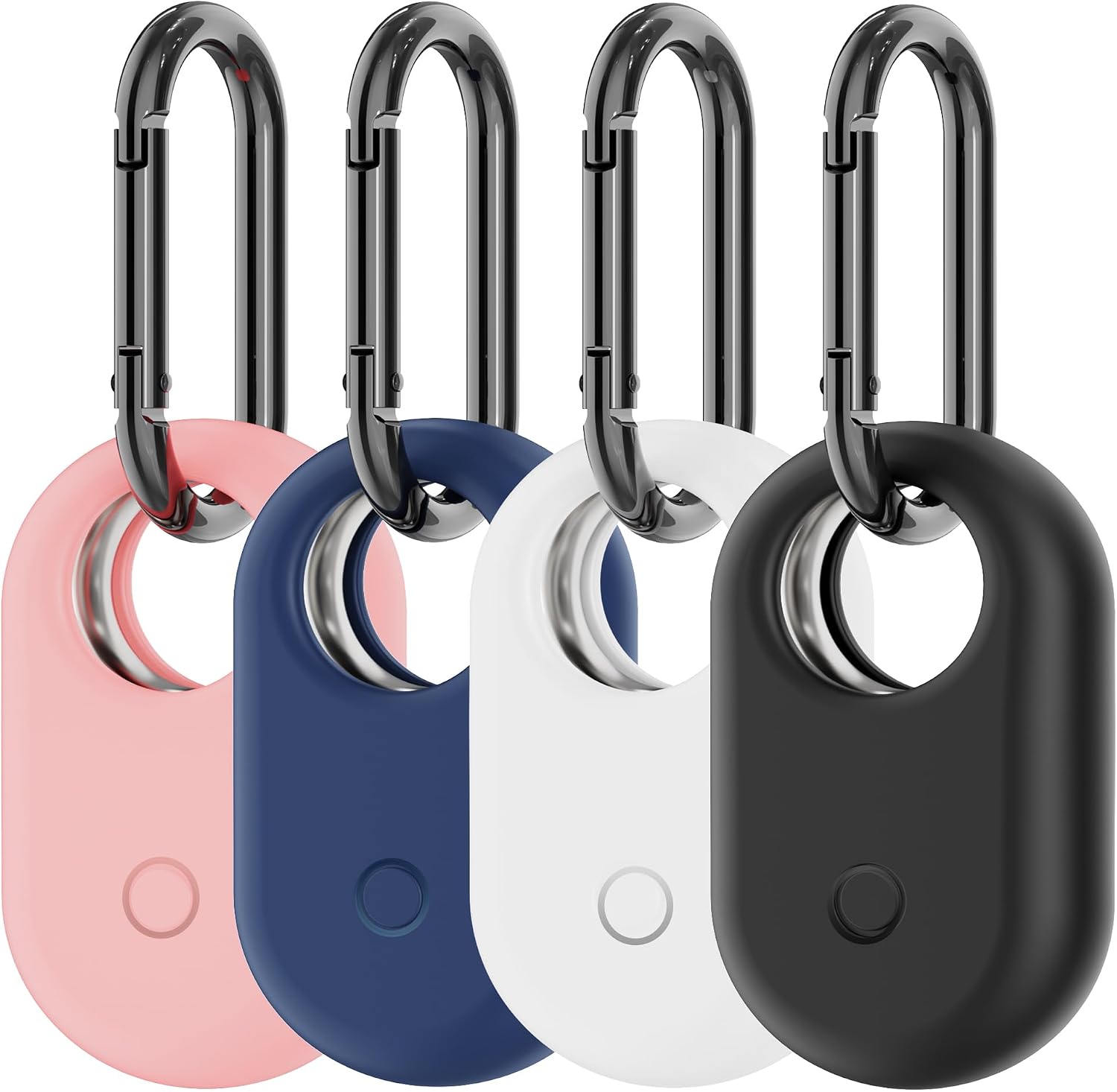 FUNDA PARA SAMSUNG SMART TAG 2 SPOMOX 4 UNIDADES CON LLAVERO SILICONA RESISTENTE - 1