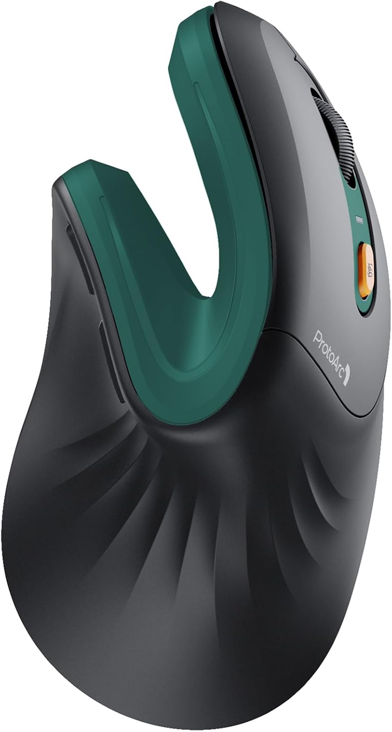 MOUSE ERGONÓMICO VERTICAL INALÁMBRICO PROTOARC EM11 NL RECARGABLE - 1