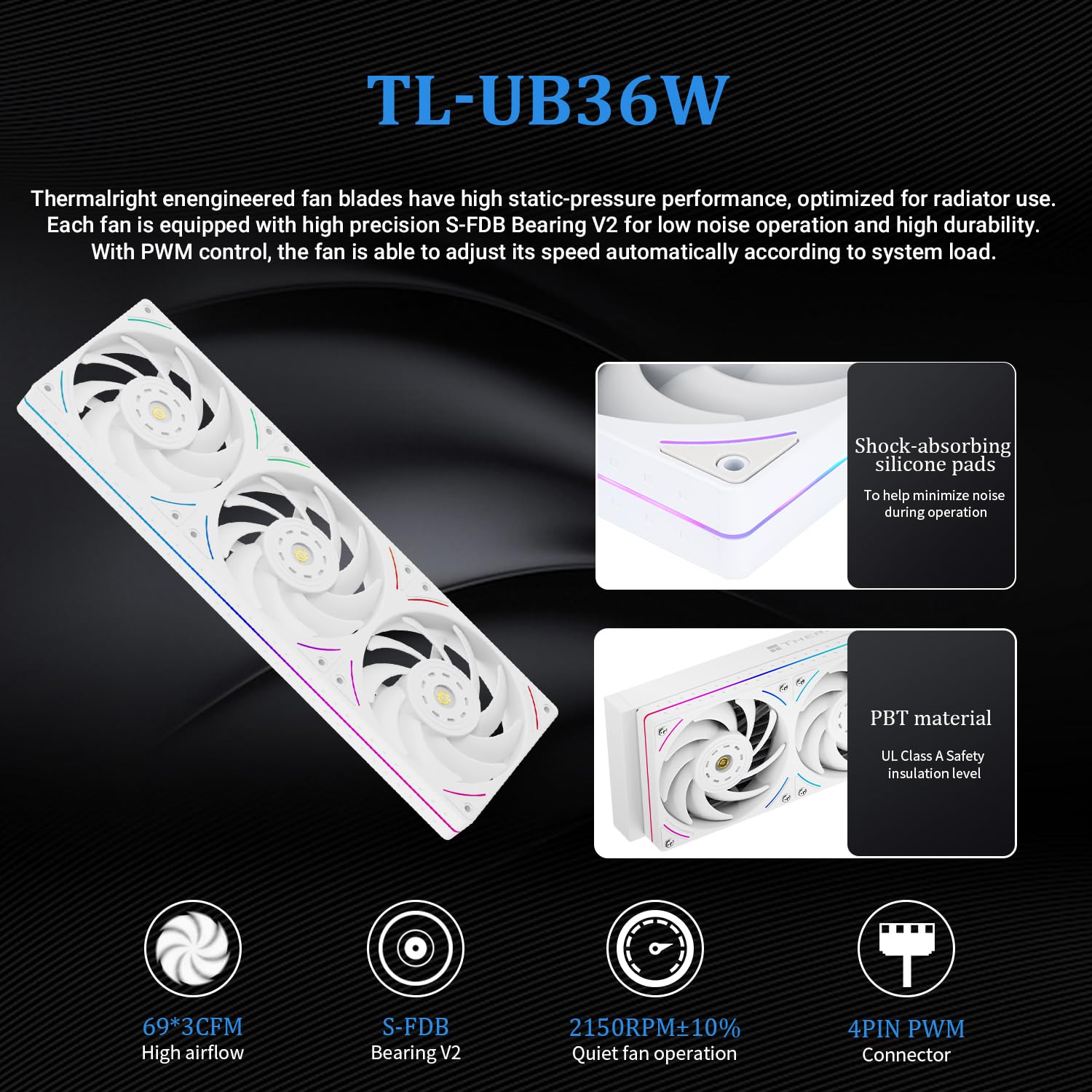 ENFRIADOR LÍQUIDO PARA CPU THERMALRIGHT MJOLNIR VISION 360 UB PRO ARGB BLANCO CON PANTALLA LCD 3.5'' - 5