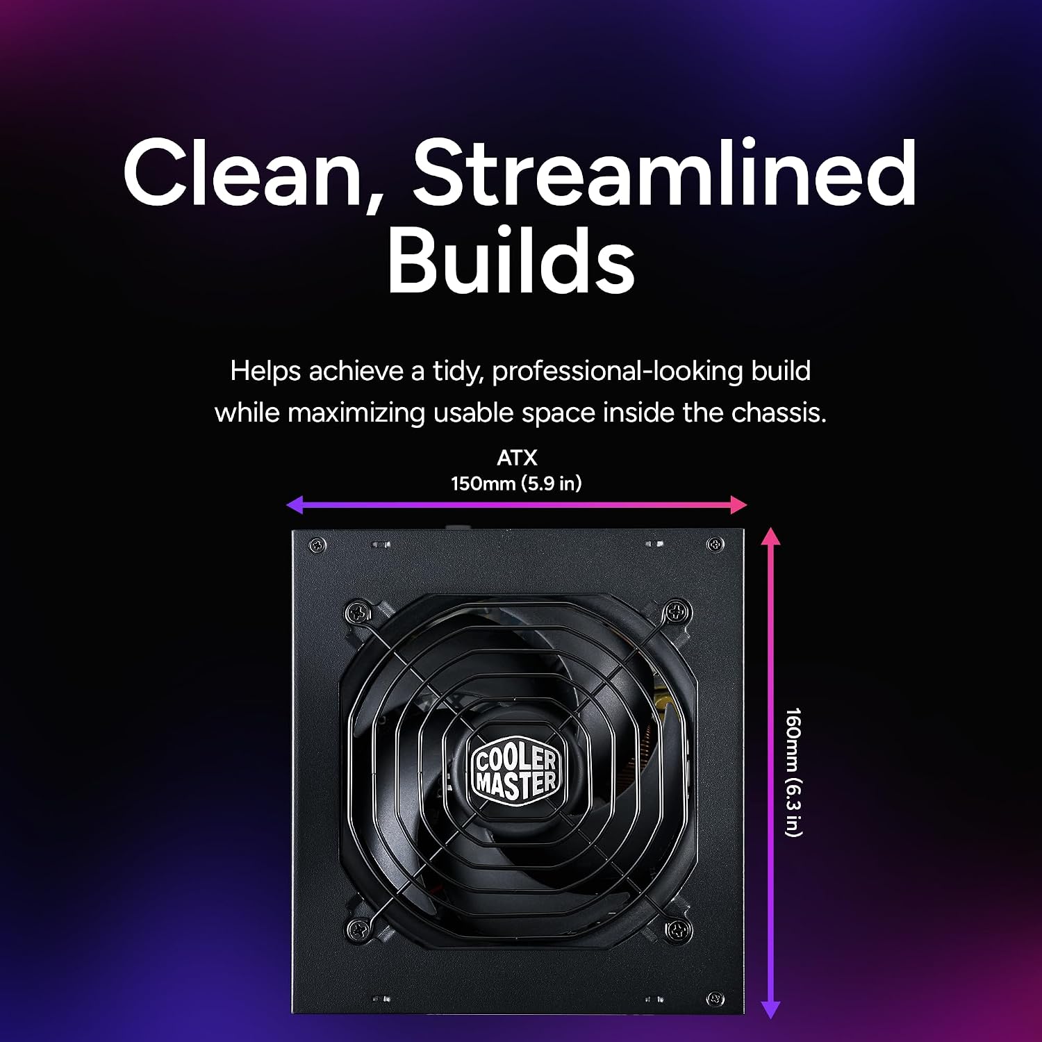 FUENTE DE PODER COOLER MASTER MWE GOLD 750 V2 TOTALMENTE MODULAR - 3