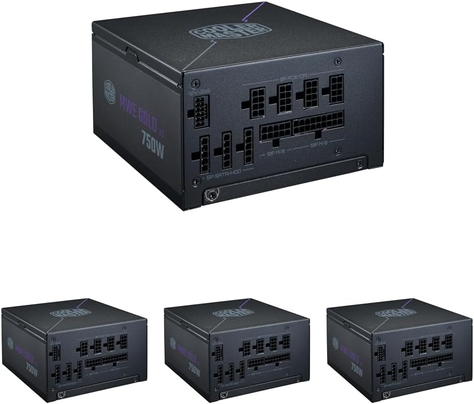 FUENTE DE PODER COOLER MASTER MWE GOLD 750 V3 ATX COMPACT PCIE 5.1 READY - 1