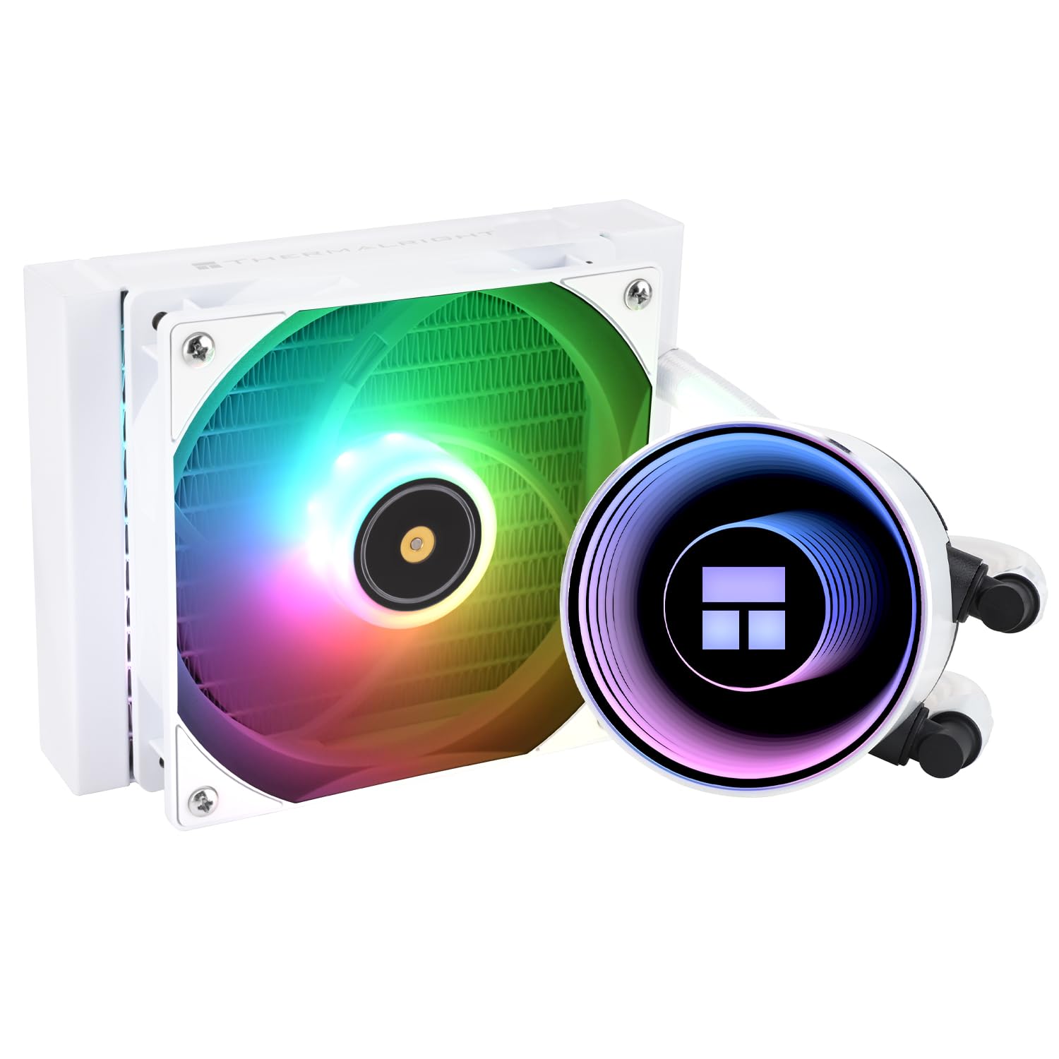 ENFRIADOR LÍQUIDO PARA CPU THERMALRIGHT FROZEN NOTTE 120 ARGB BLANCO 360MM - 1