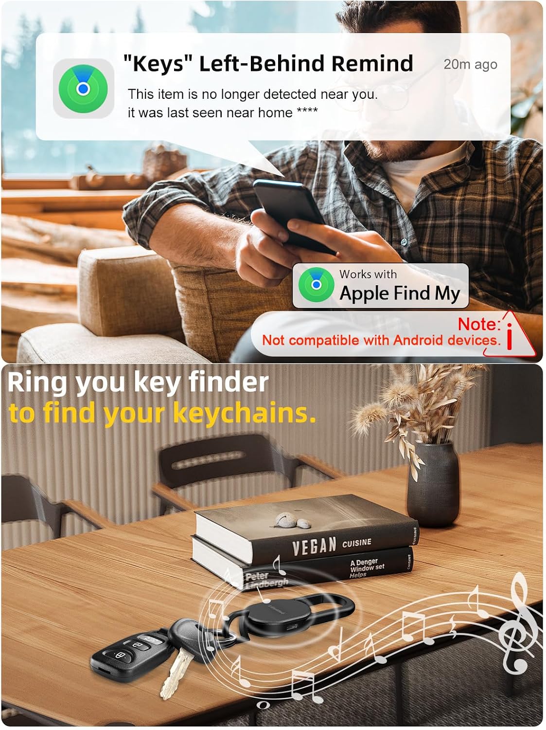 LLAVERO LOCALIZADOR LIFECHÉ FIND MY KEY ACERO INOXIDABLE RECARGABLE - 3