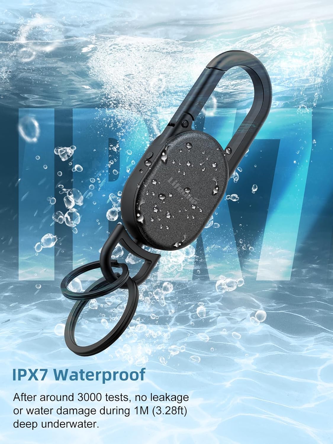 LLAVERO LOCALIZADOR LIFECHÉ FIND MY KEY ACERO INOXIDABLE RECARGABLE - 4