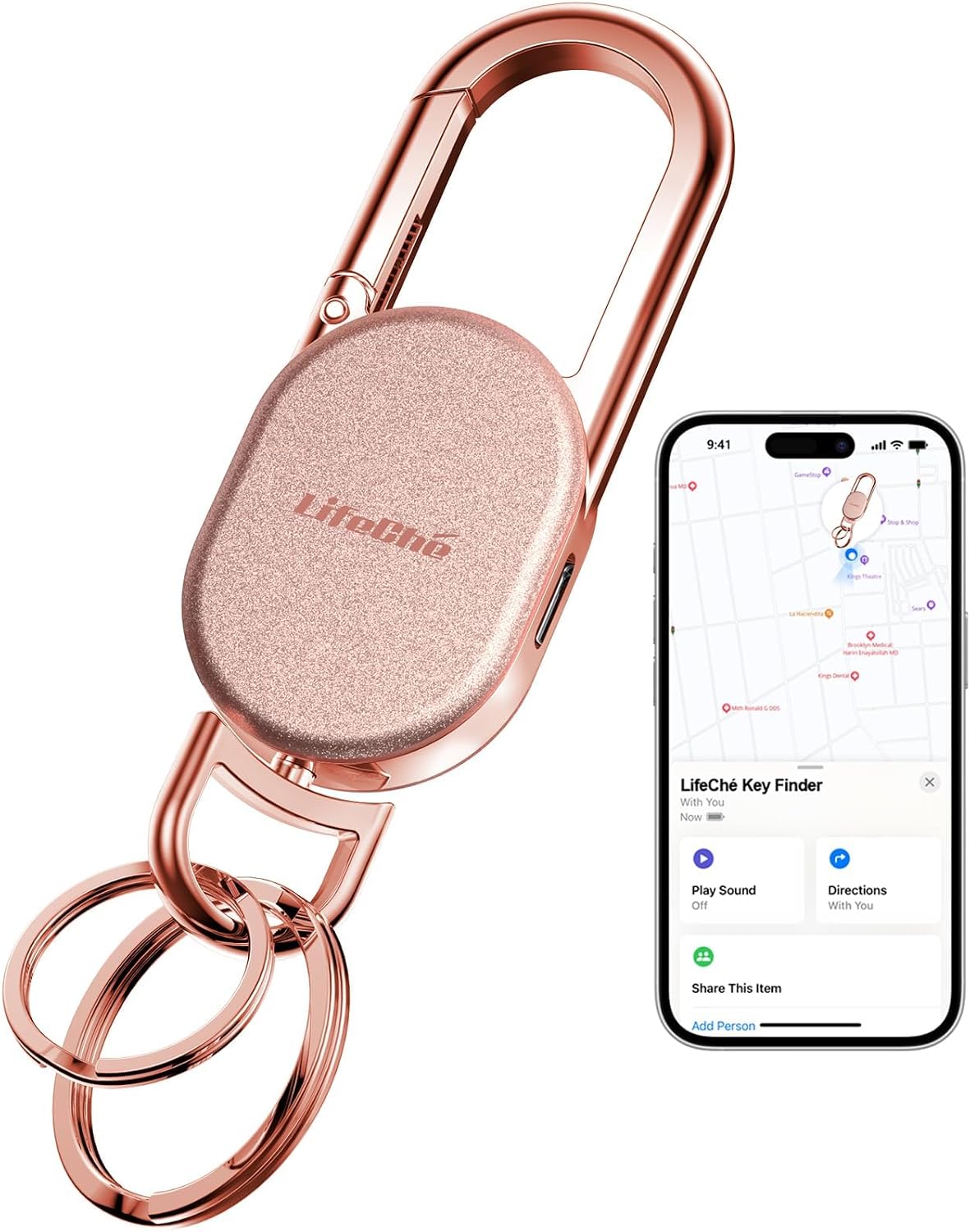 BUSCADOR DE LLAVES LIFECHÉ ACERO INOXIDABLE RECARGABLE - 1