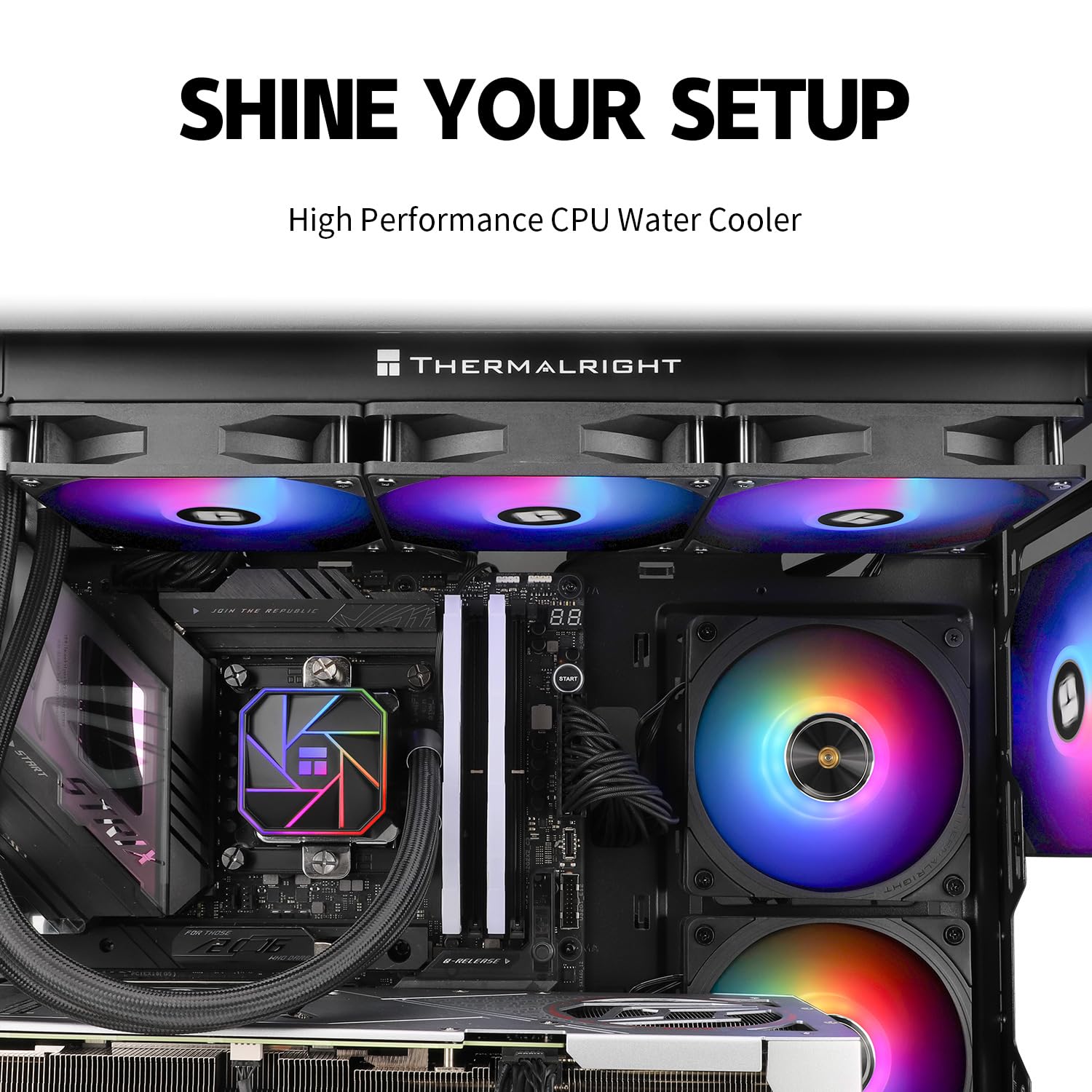 ENFRIADOR LÍQUIDO PARA CPU THERMALRIGHT AQUA ELITE 360 V3 ARGB PWM - 5