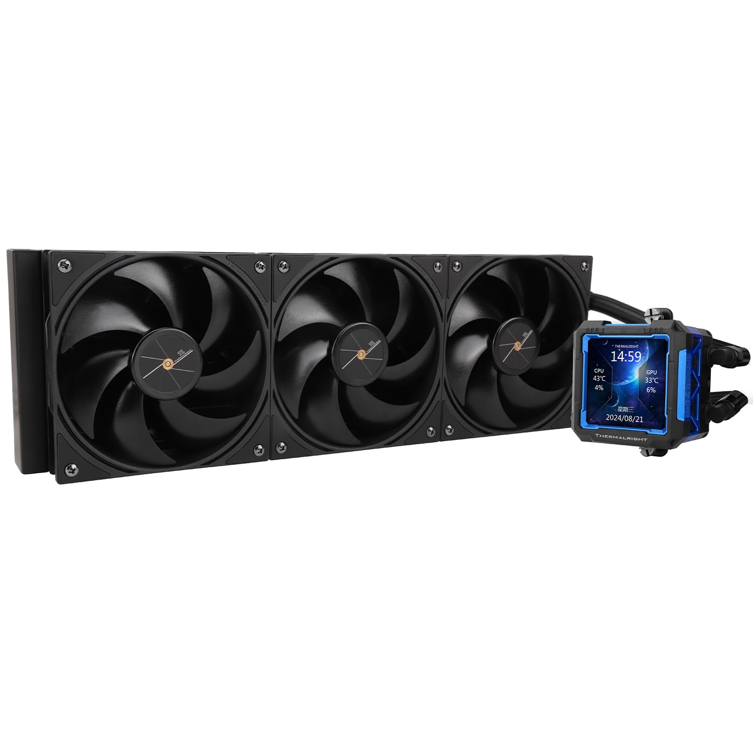 ENFRIADOR LÍQUIDO PARA CPU THERMALRIGHT FW PRO 360 BLACK CON PANTALLA IPS LCD 320X320 - 1