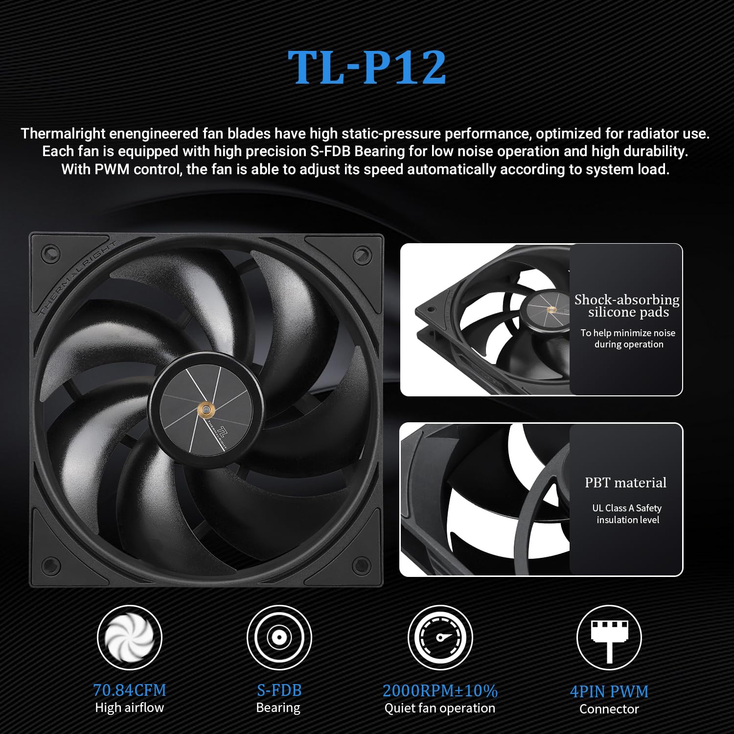 ENFRIADOR LÍQUIDO PARA CPU THERMALRIGHT FW PRO 360 BLACK CON PANTALLA IPS LCD 320X320 - 5