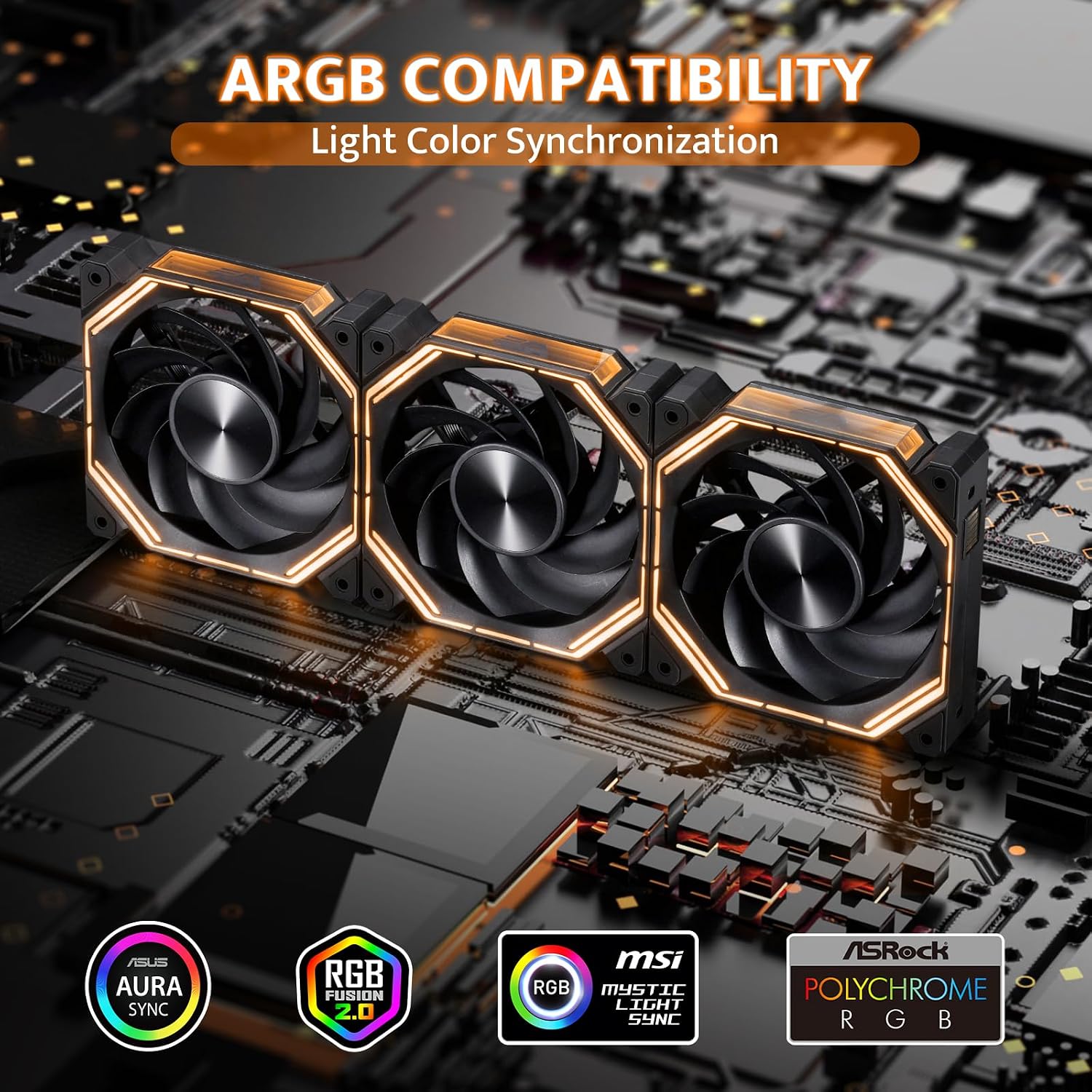 COOLER PARA PC DARKFLASH INF34 120MM REVERSED 3 PACK NEGRO - 3