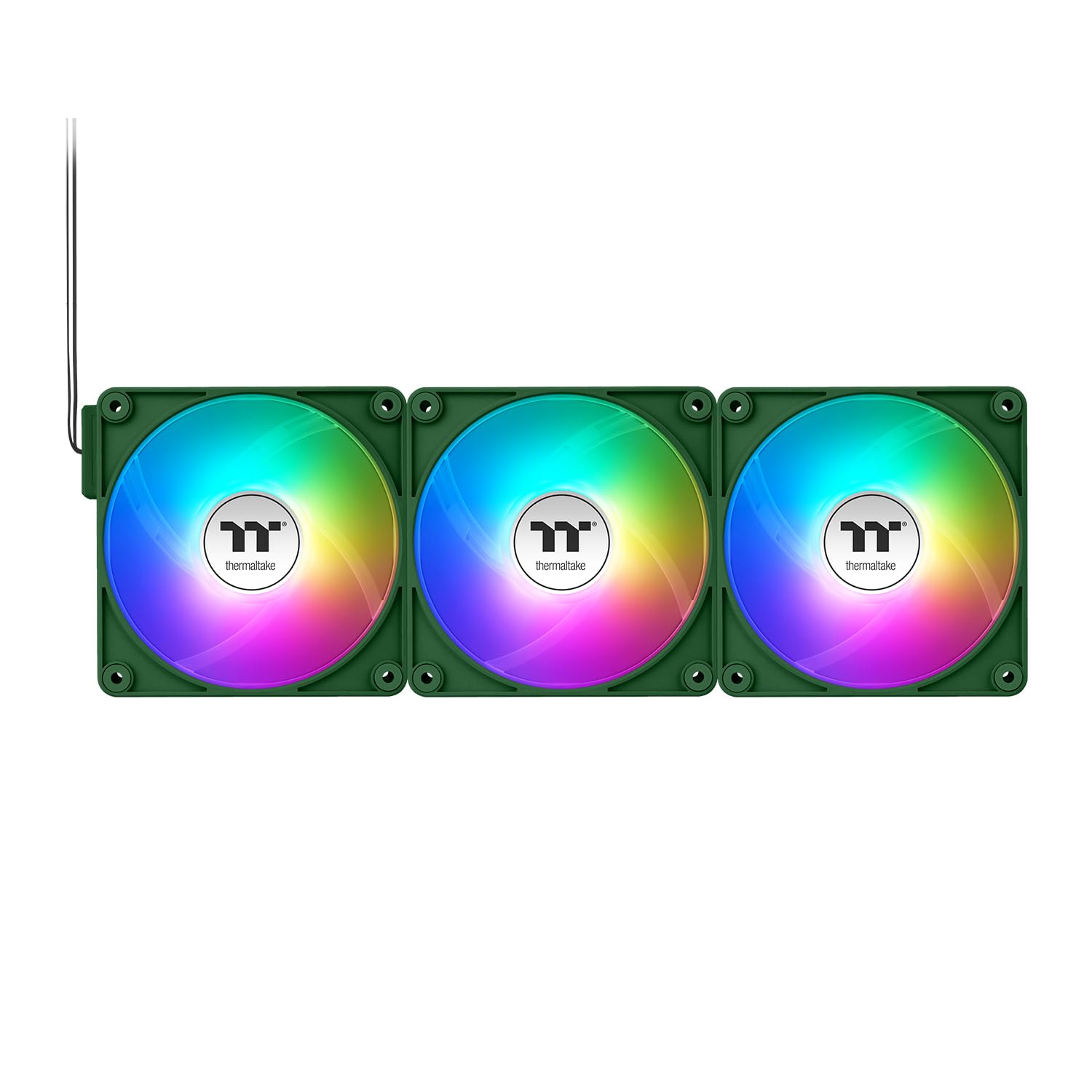 COOLER INTERNO THERMALTAKE CT120 EX ARGB SYNC 3 UNIDADES RACING GREEN - 3