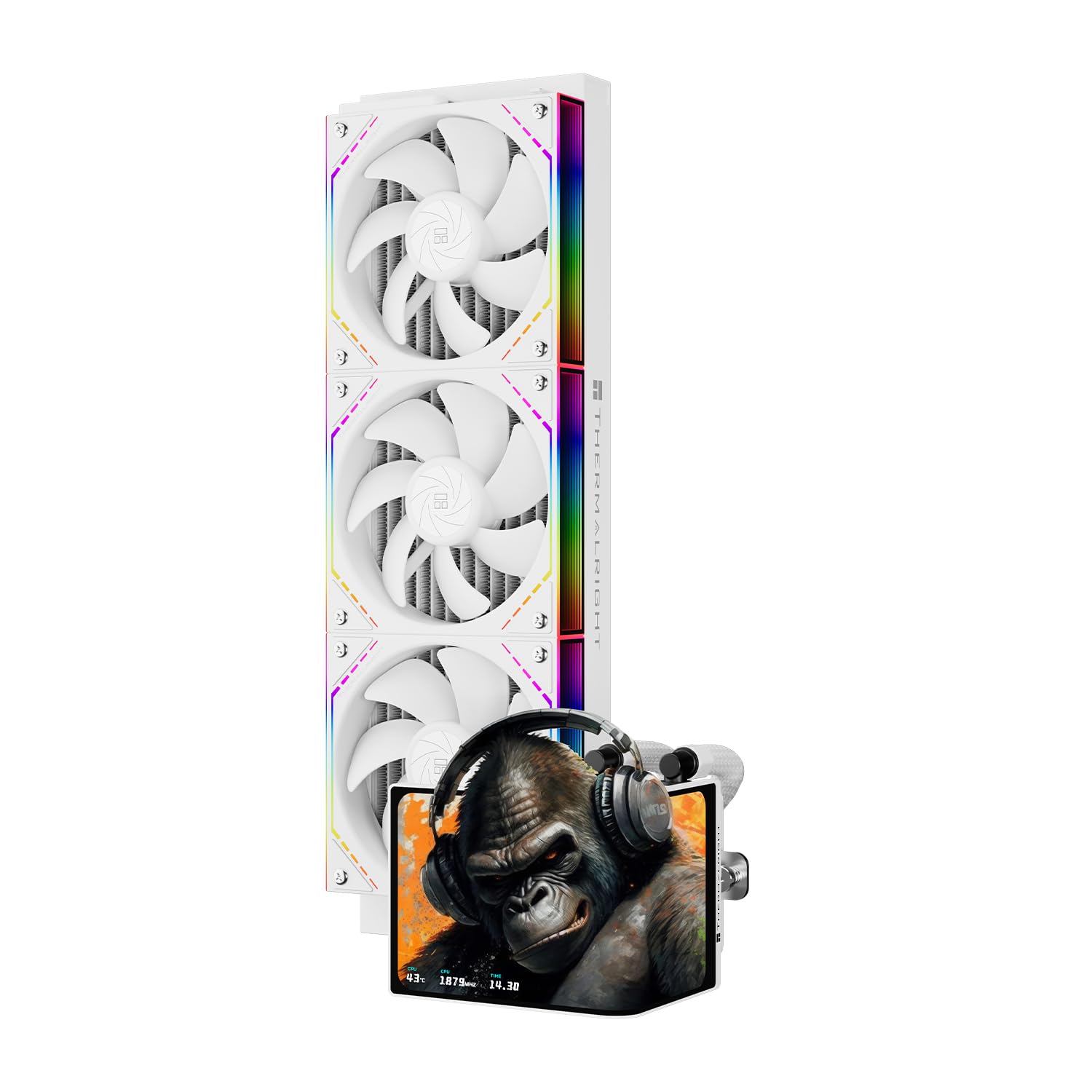 ENFRIADOR LÍQUIDO PARA CPU THERMALRIGHT LEVITA VISION 360 ARGB BLANCO - 1