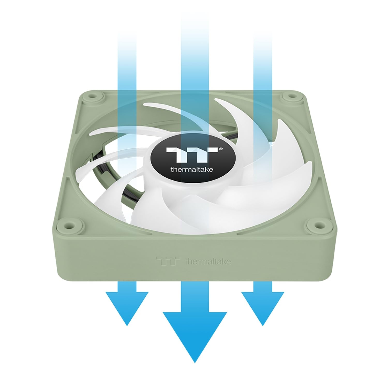 COOLER INTERNO THERMALTAKE CT120 EX ARGB SYNC 120 MM MATCHA GREEN 3 UNIDADES - 5