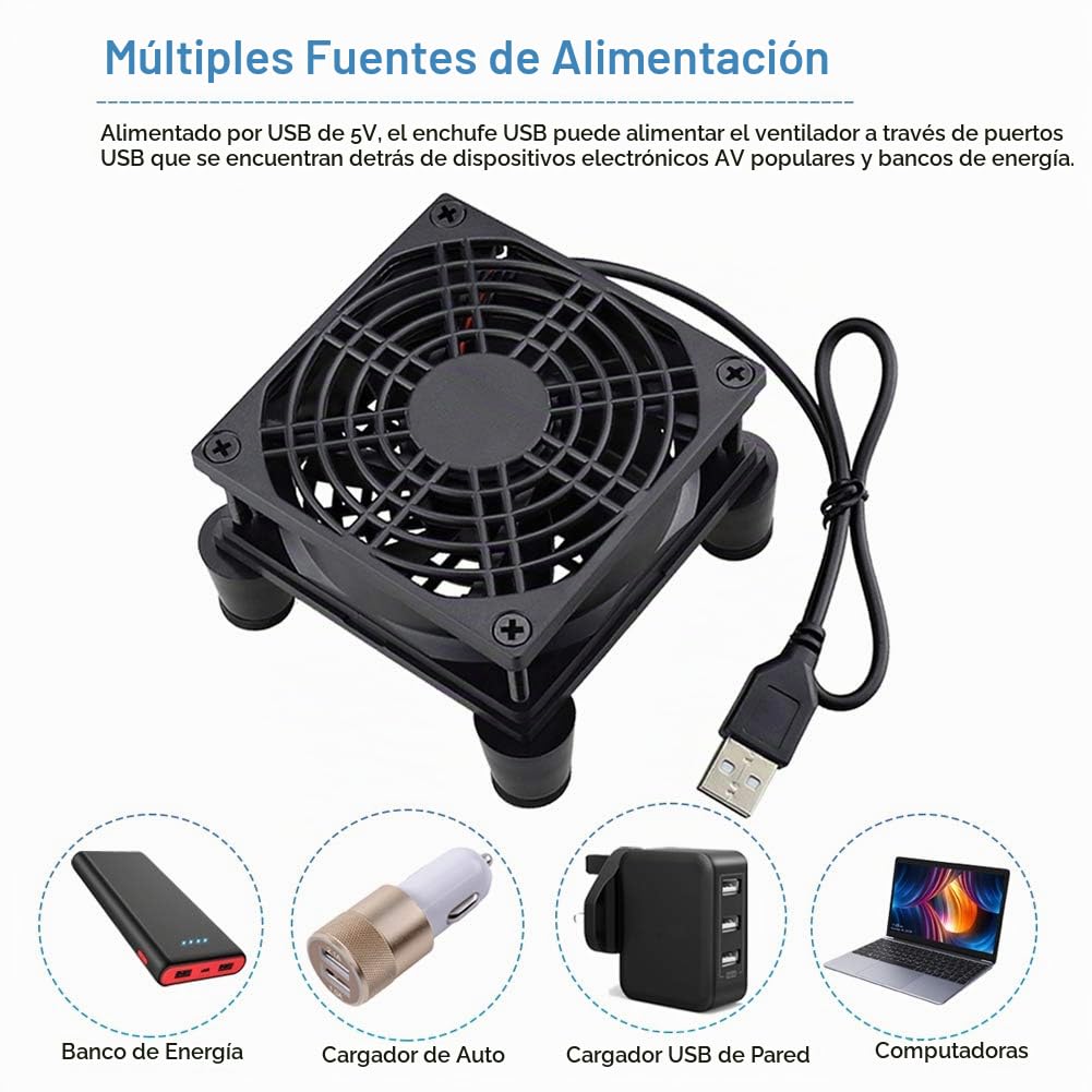 COOLER INTERNO GDSTIME QUIET 80MM USB 5V CON CONTROL DE 3 VELOCIDADES - 3