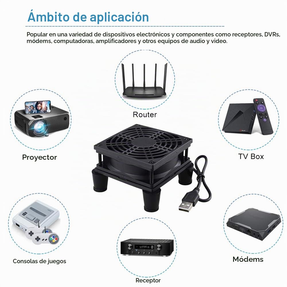 COOLER INTERNO GDSTIME QUIET 80MM USB 5V CON CONTROL DE 3 VELOCIDADES - 4