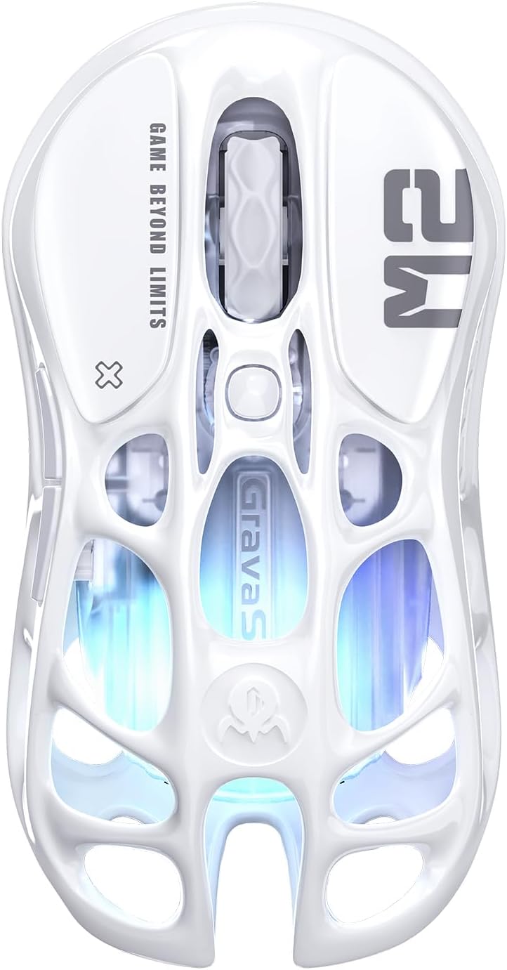 MOUSE GAMER GRAVASTAR MERCURYM2 WIRELESS CON BATERÍA DE HASTA 85 HORAS Y CONEXIÓN TRI MODO - 1