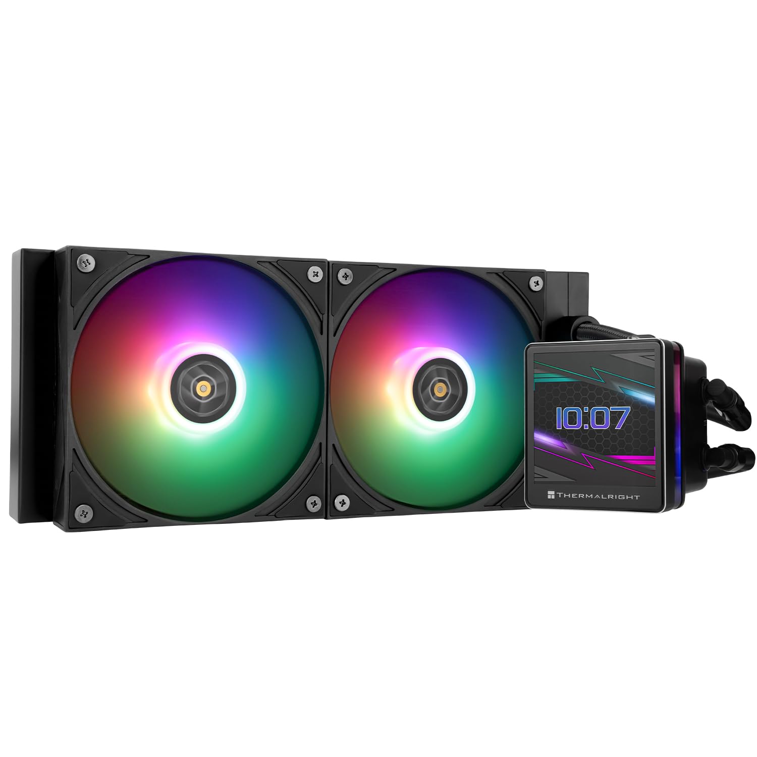ENFRIADOR LÍQUIDO PARA CPU THERMALRIGHT GRAND VISION 240 ARGB NEGRO CON PANTALLA LCD IPS 3.4 PULGADAS - 1