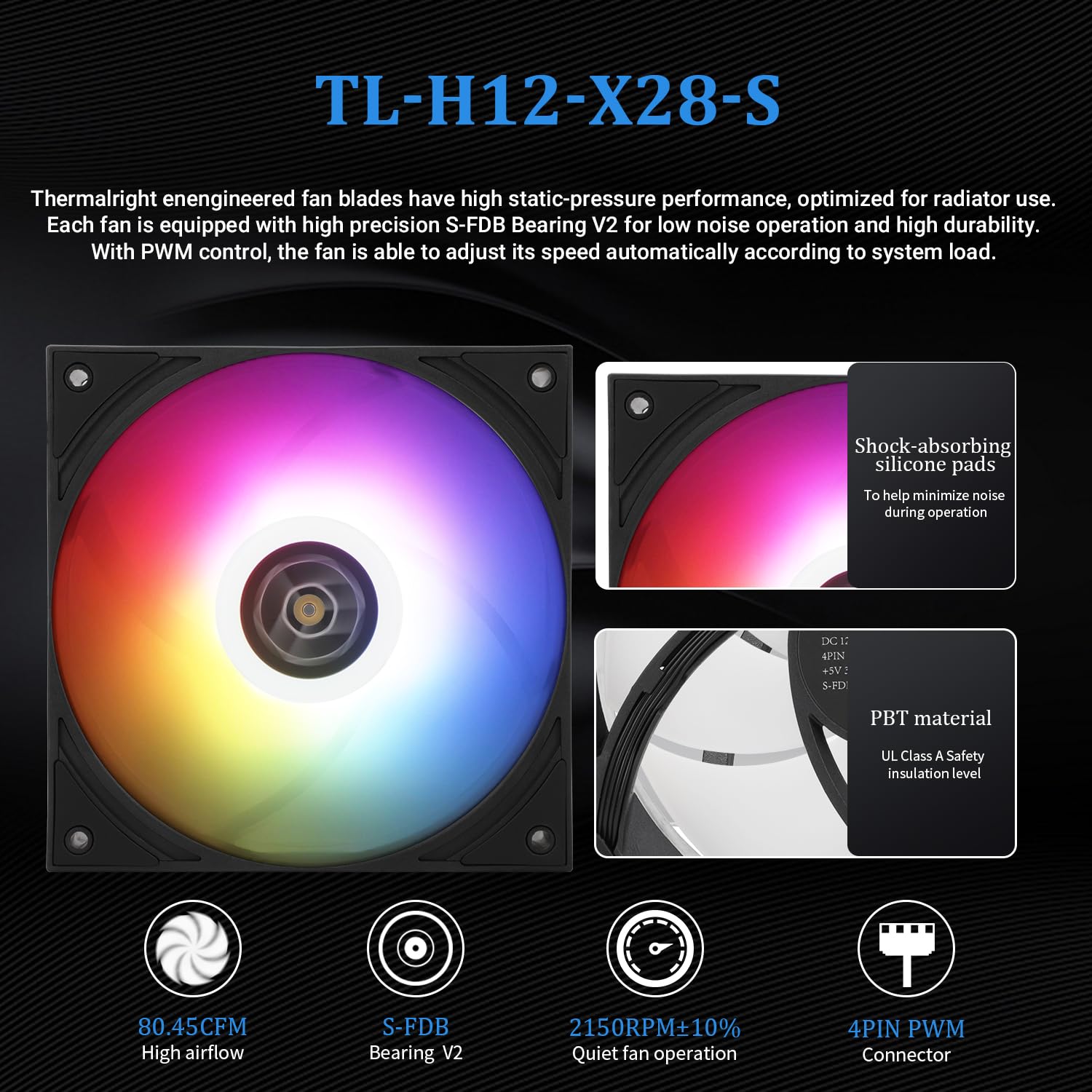 ENFRIADOR LÍQUIDO PARA CPU THERMALRIGHT GRAND VISION 240 ARGB NEGRO CON PANTALLA LCD IPS 3.4 PULGADAS - 5