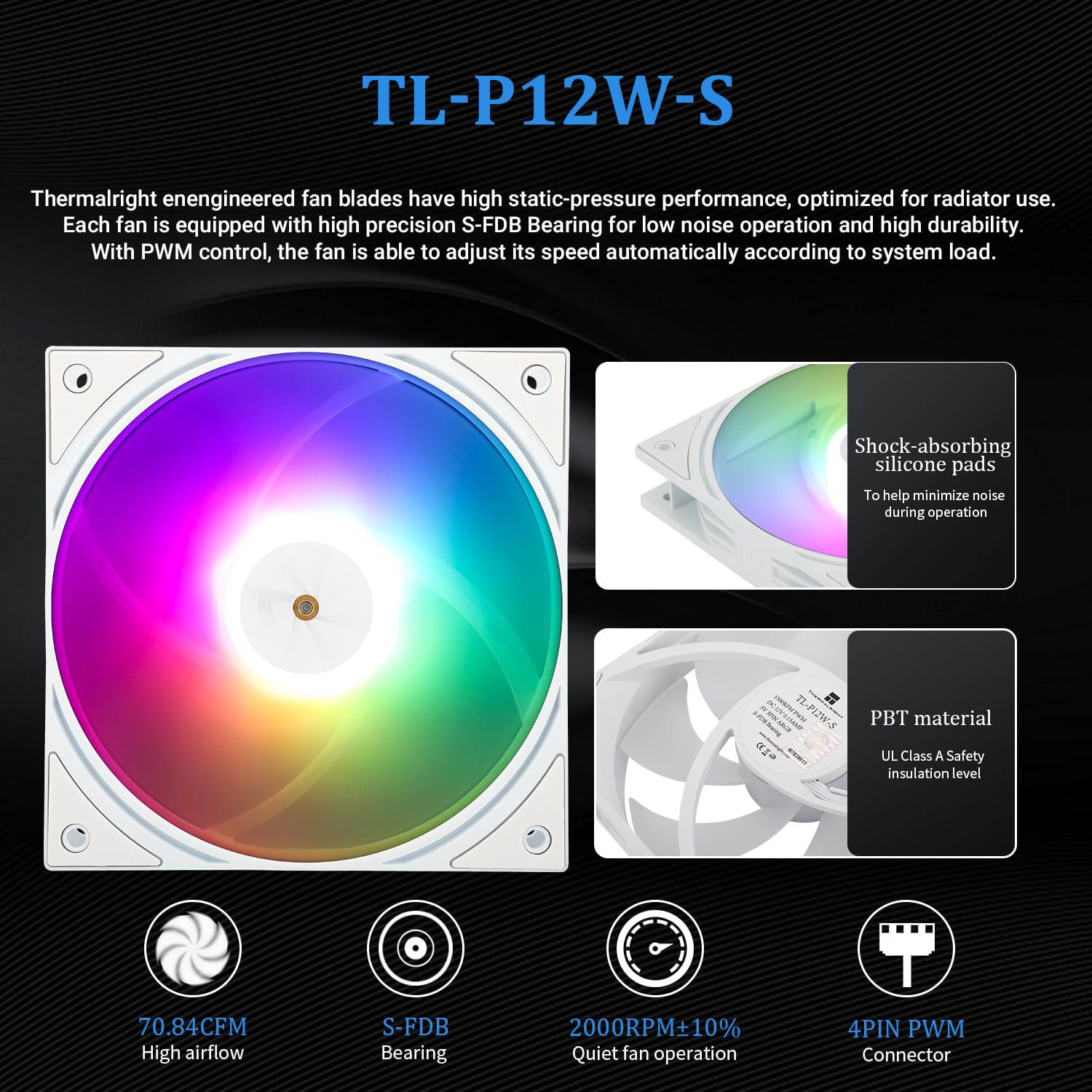 ENFRIADOR LÍQUIDO PARA CPU THERMALRIGHT FW PRO 360 ARGB MEW CON PANTALLA IPS LCD 2.73 PULGADAS - 5