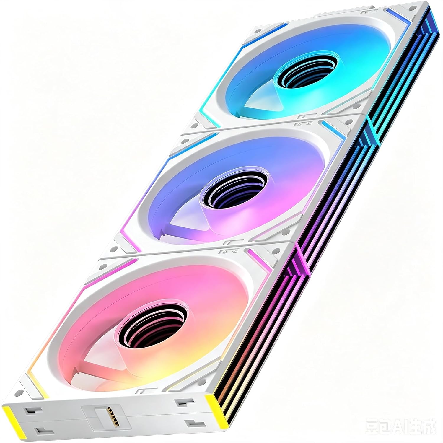 COOLER INTERNO JUNGLE LEOPARD INTERSTELLAR V2 120MM BLANCO TRIPLE PACK - 1