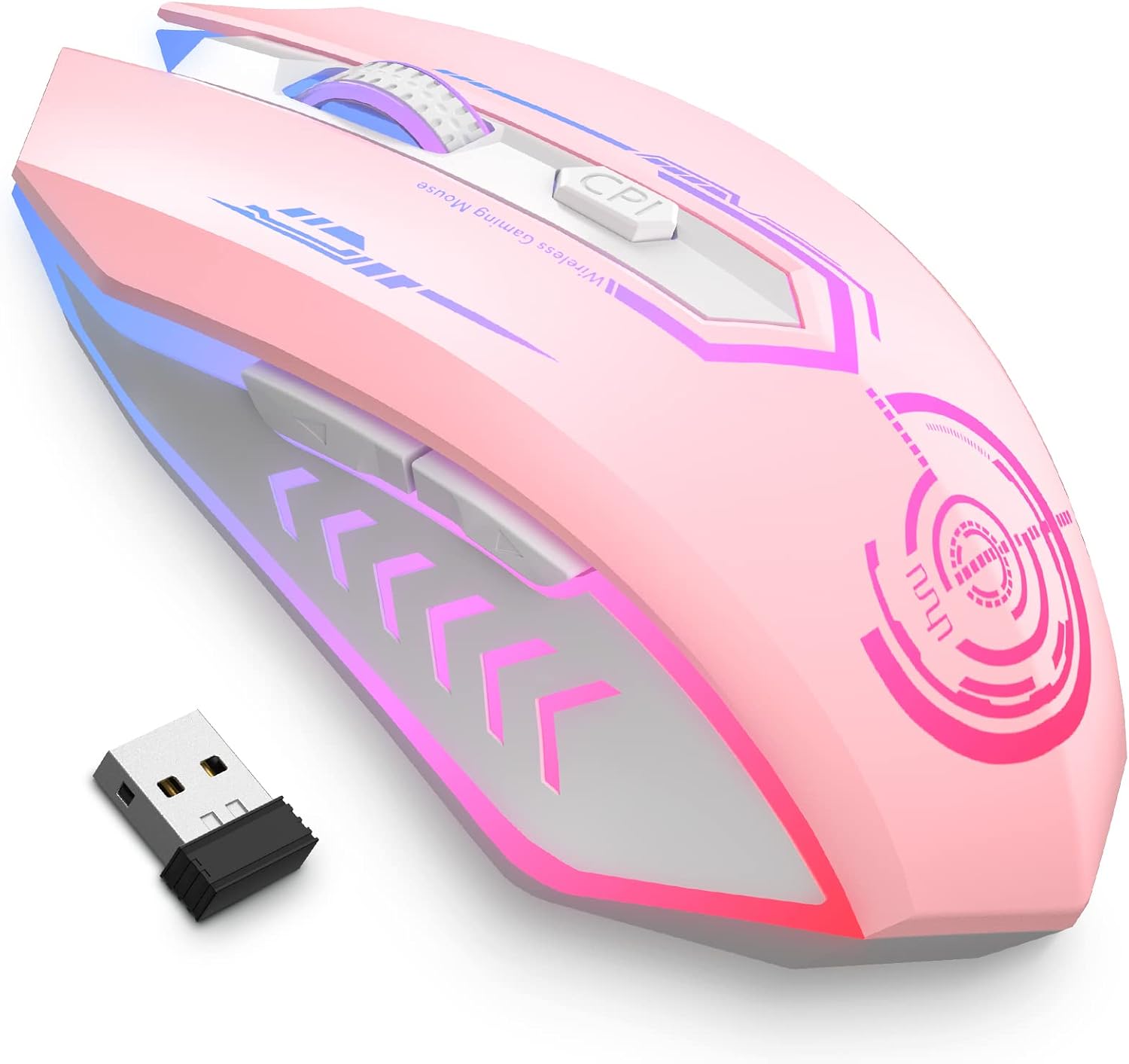 MOUSE GAMER UHURU WIRELESS RECARGABLE 10000 DPI LED - 1