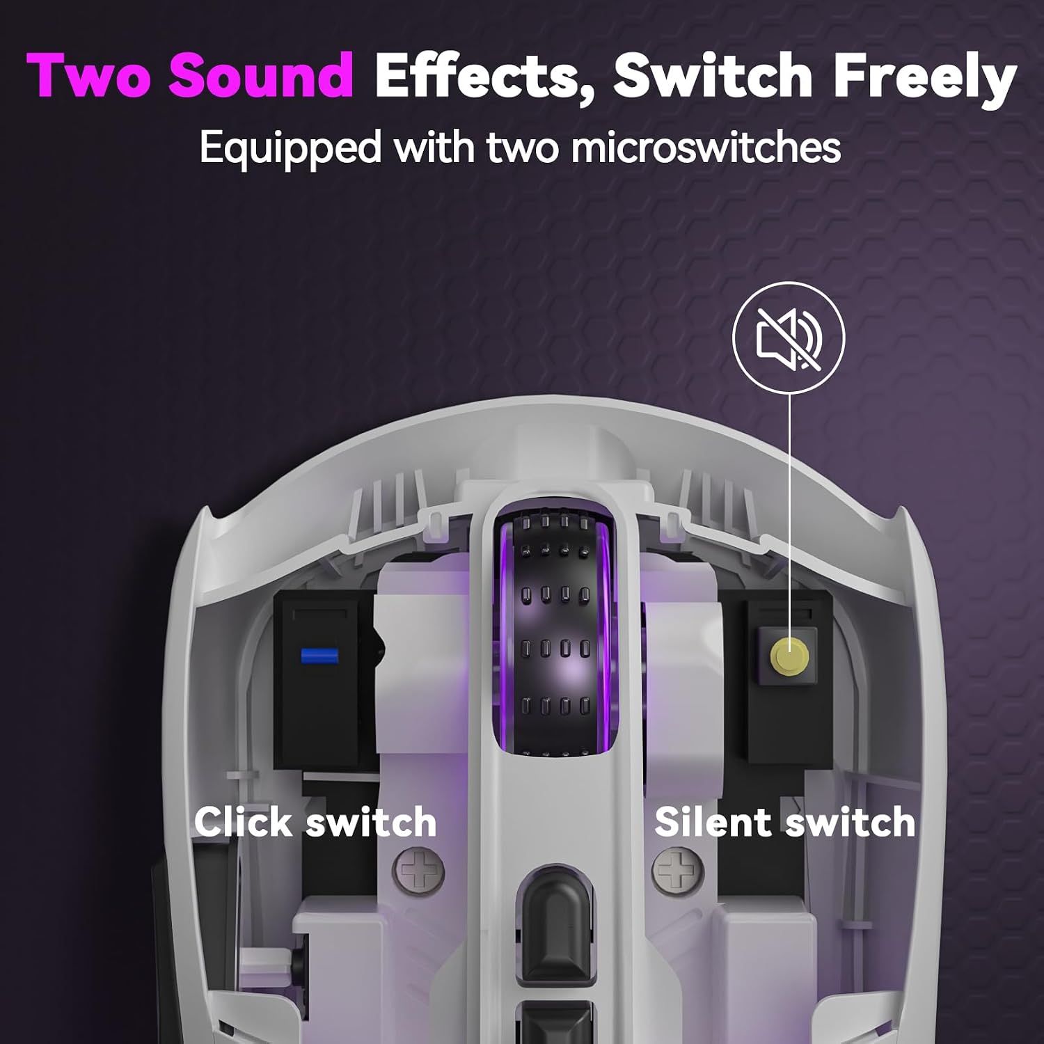 MOUSE GAMER CORBOBO SOLAKAKA SM802 BLANCO 24000 DPI TRI-MODE - 4