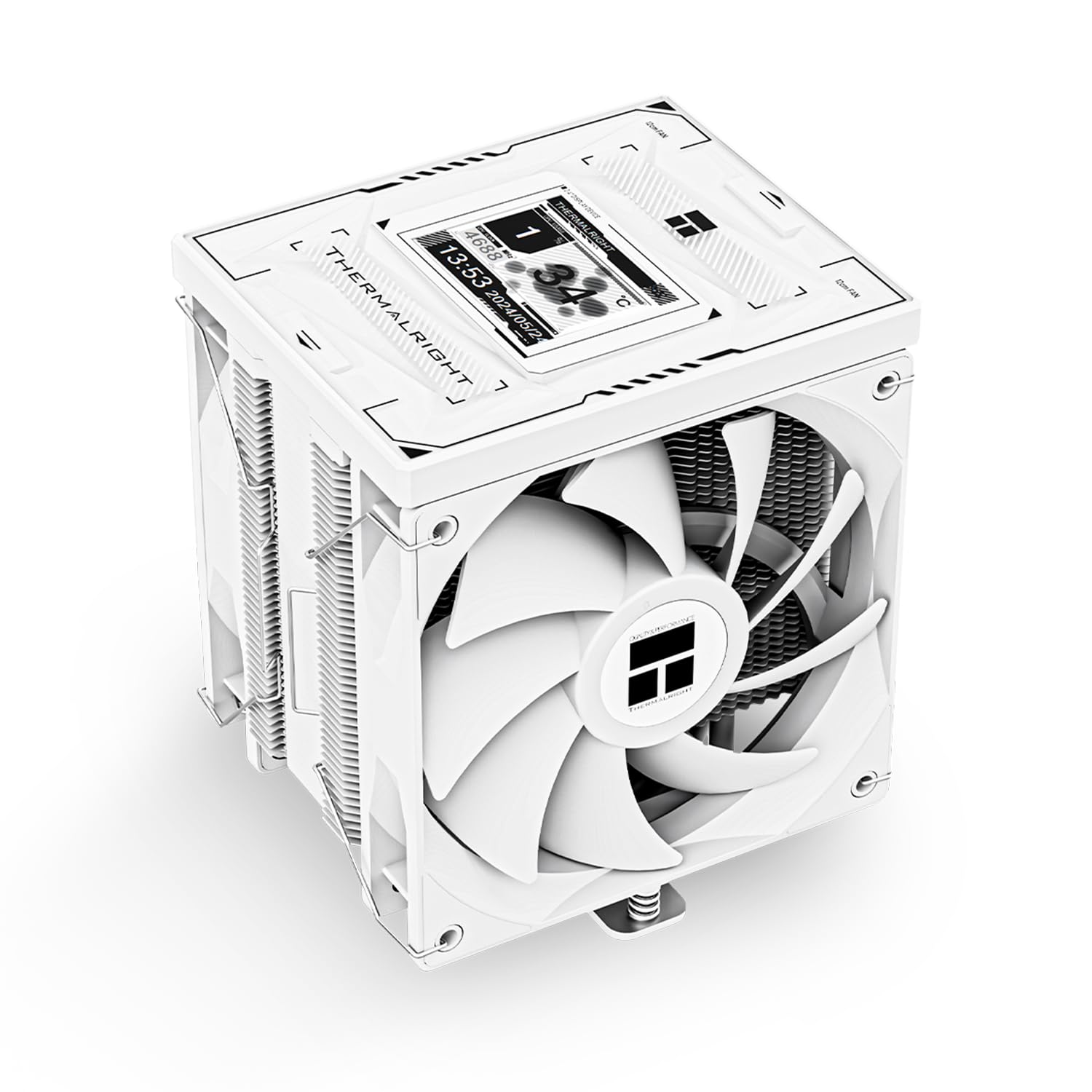 ENFRIADOR DE CPU THERMALRIGHT BURST ASSASSIN 120 VISION WHITE CON PANTALLA LCD IPS 2.4 PULGADAS - 1