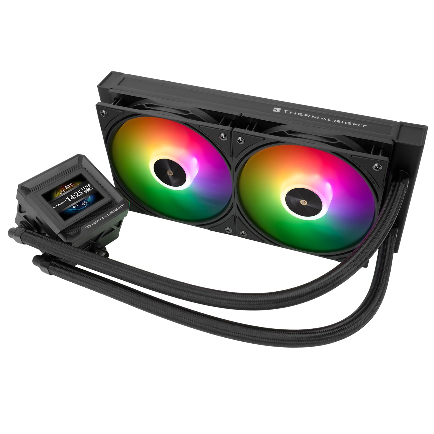 ENFRIADOR LÍQUIDO PARA CPU THERMALRIGHT FW 240 SE ARGB BLACK 240MM - 1
