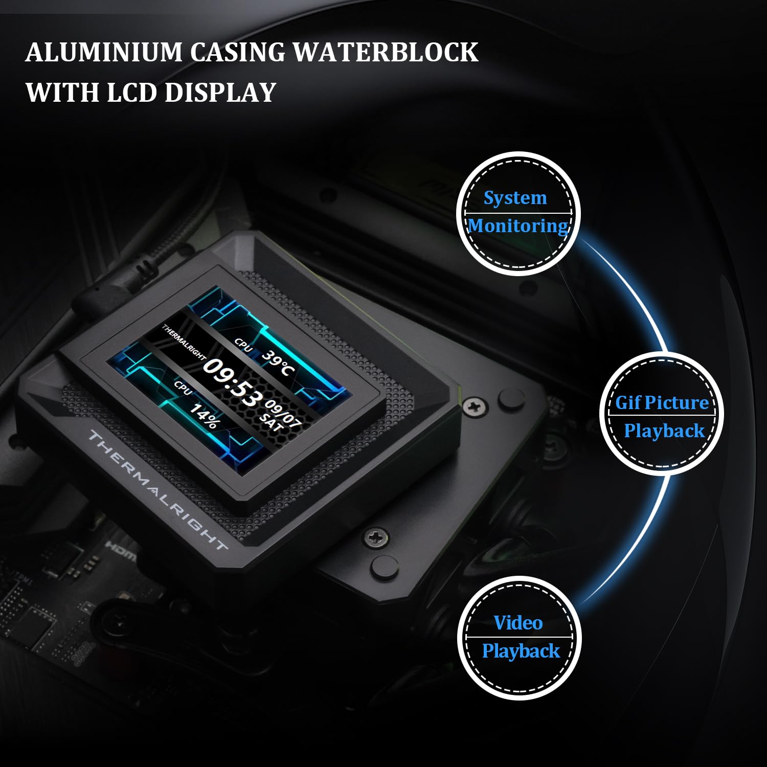 ENFRIADOR LÍQUIDO PARA CPU THERMALRIGHT FW 240 SE ARGB BLACK 240MM - 4