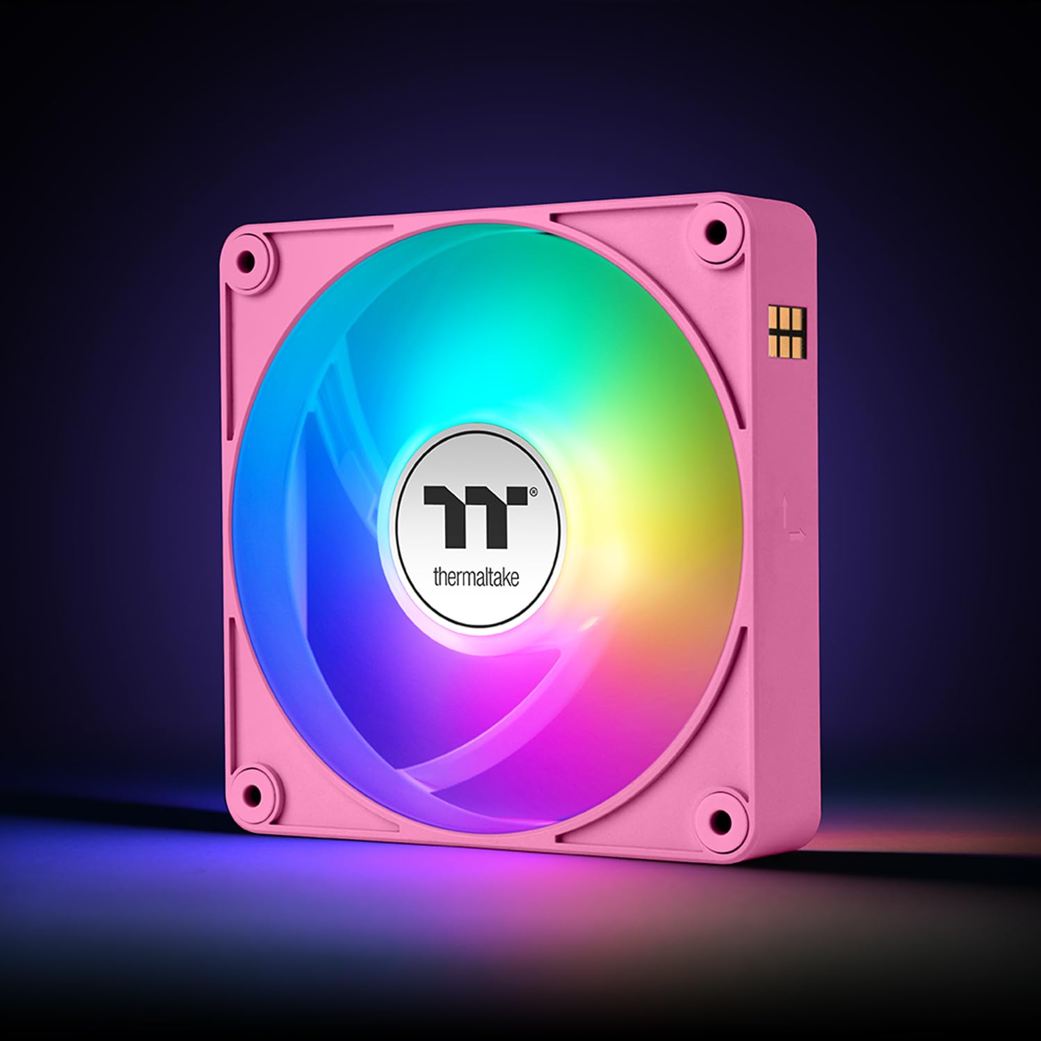COOLER INTERNO THERMALTAKE CT120 EX ARGB SYNC 3 UNIDADES ROSA BUBBLE - 2
