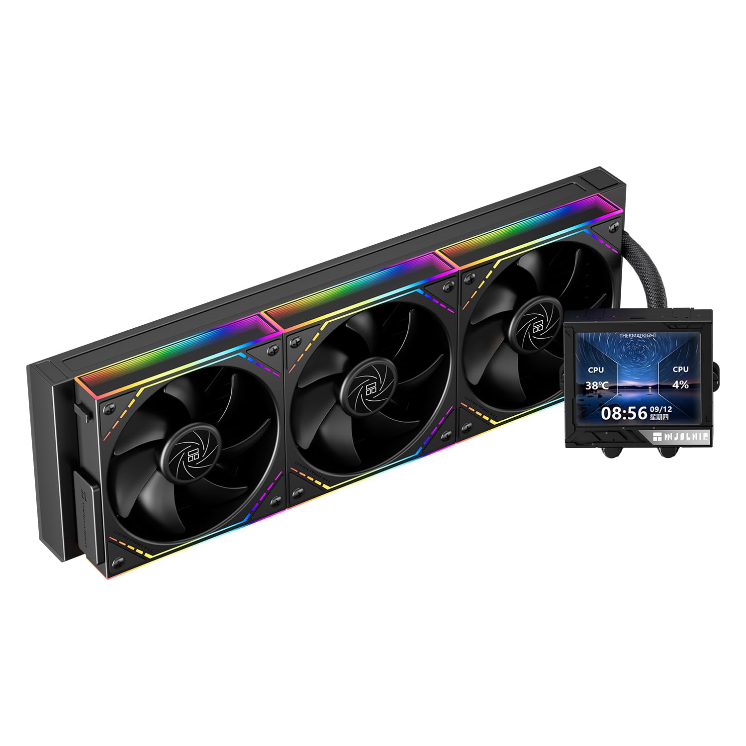 ENFRIADOR LÍQUIDO PARA CPU THERMALRIGHT MJOLNIR VISION 360 ARGB BLACK V2 - 1
