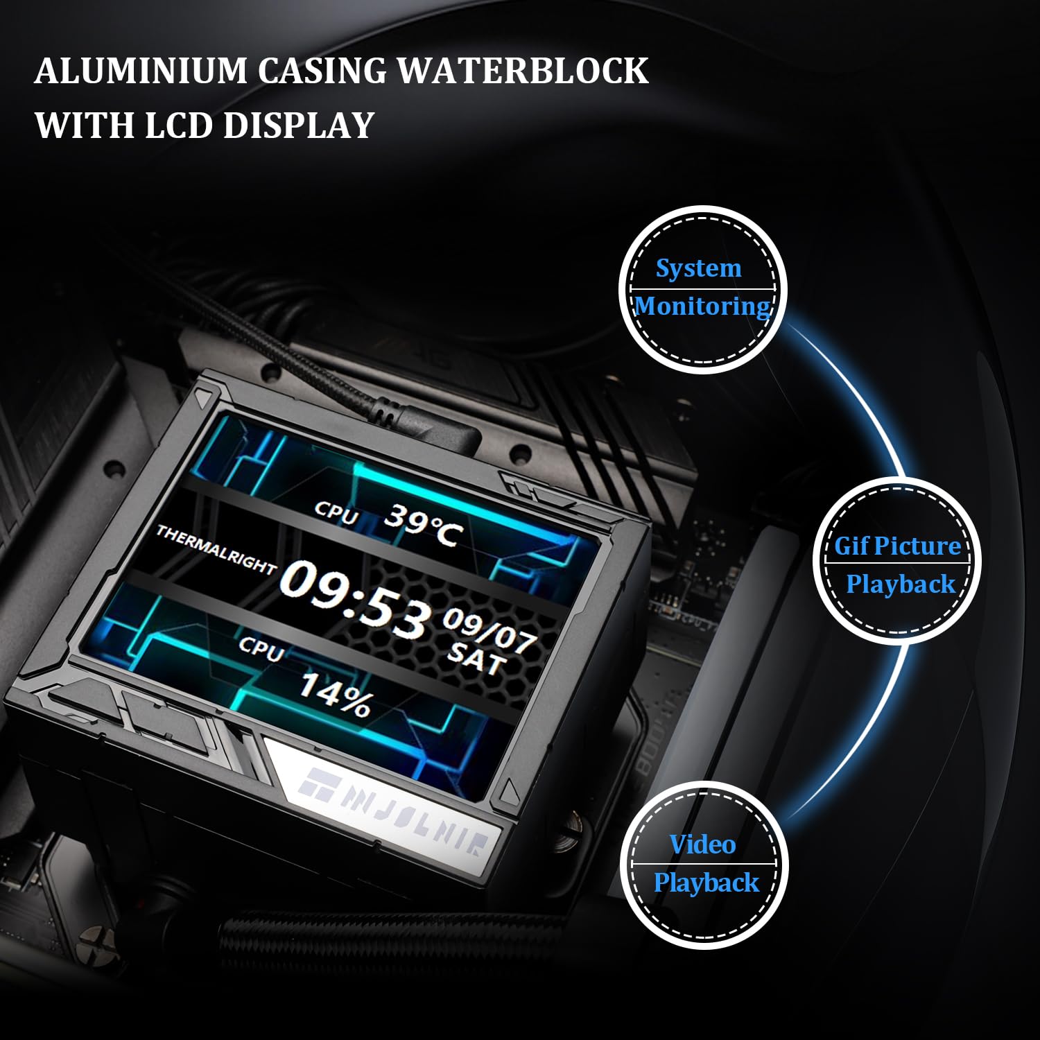 ENFRIADOR LÍQUIDO PARA CPU THERMALRIGHT MJOLNIR VISION 360 ARGB BLACK V2 - 3