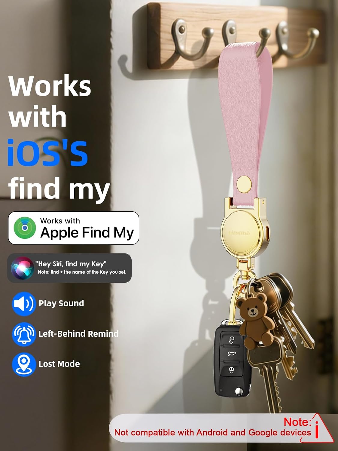 LLAVERO LOCALIZADOR LIFECHÉ FIND MY ACERO INOXIDABLE RECARGABLE - 2