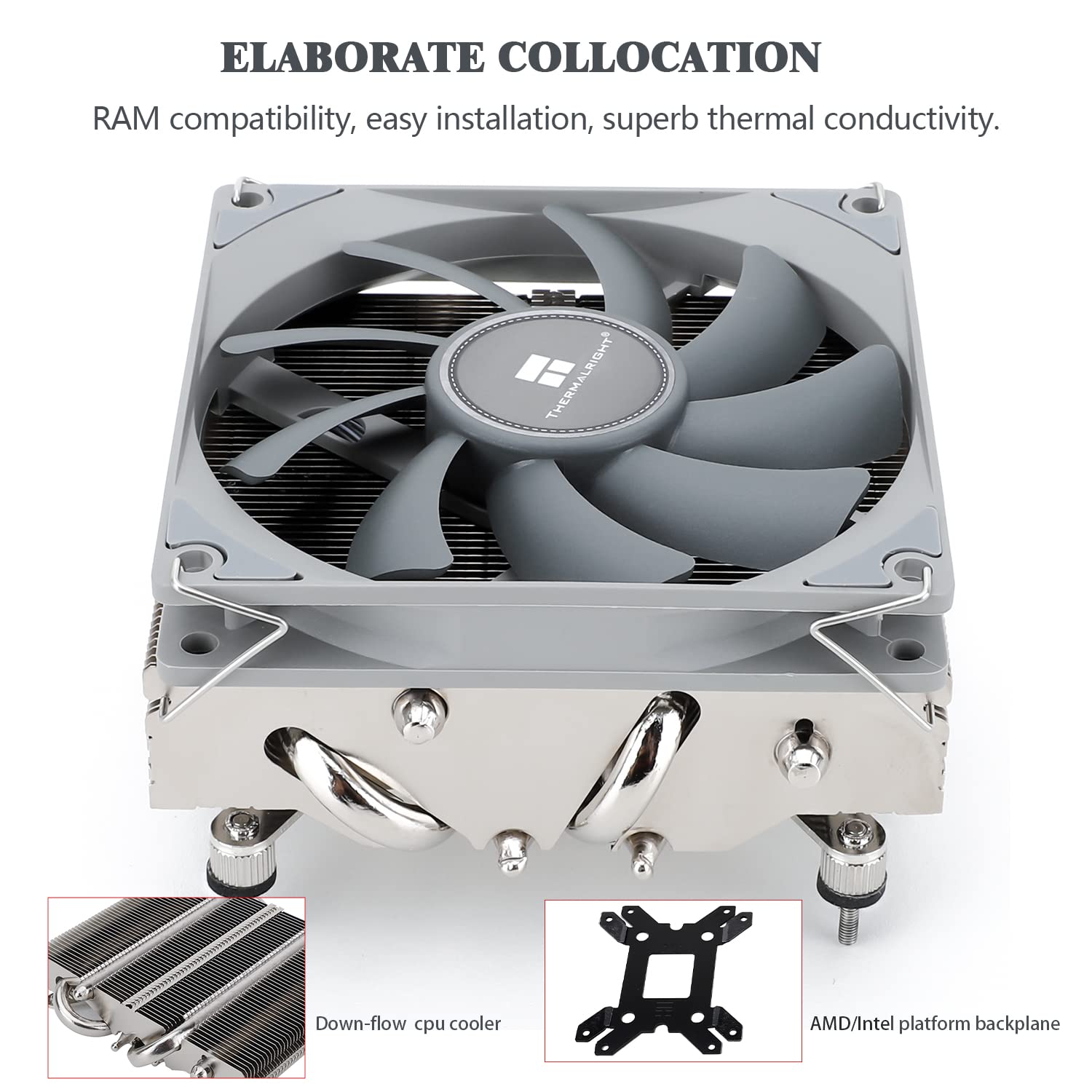 ENFRIADOR DE CPU THERMALRIGHT AXP90-X47 PERFIL BAJO 47MM - 3