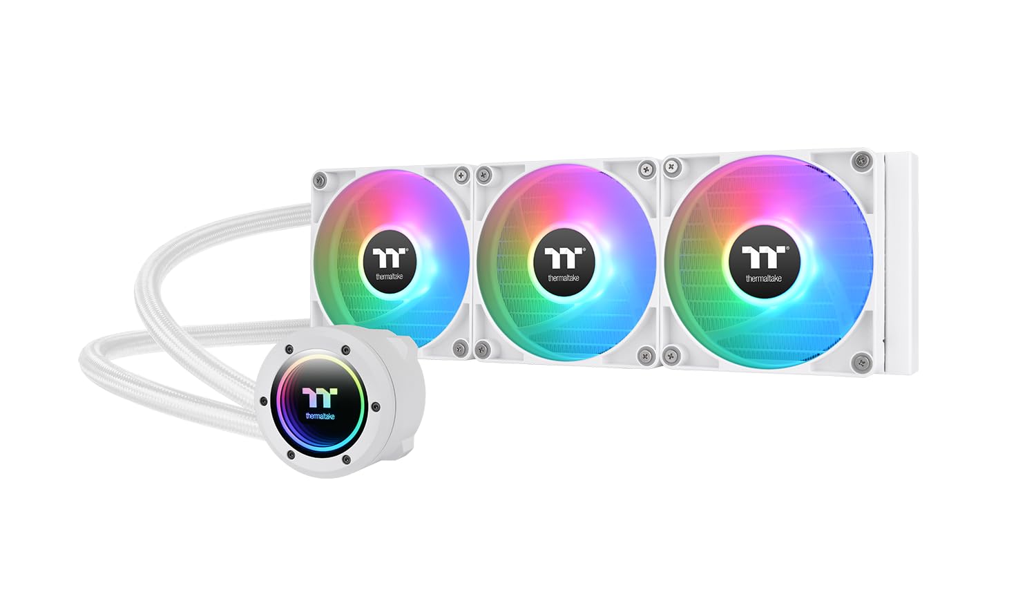 ENFRIADOR LÍQUIDO THERMALTAKE TH360 V2 ARGB 360MM BLANCO - 1