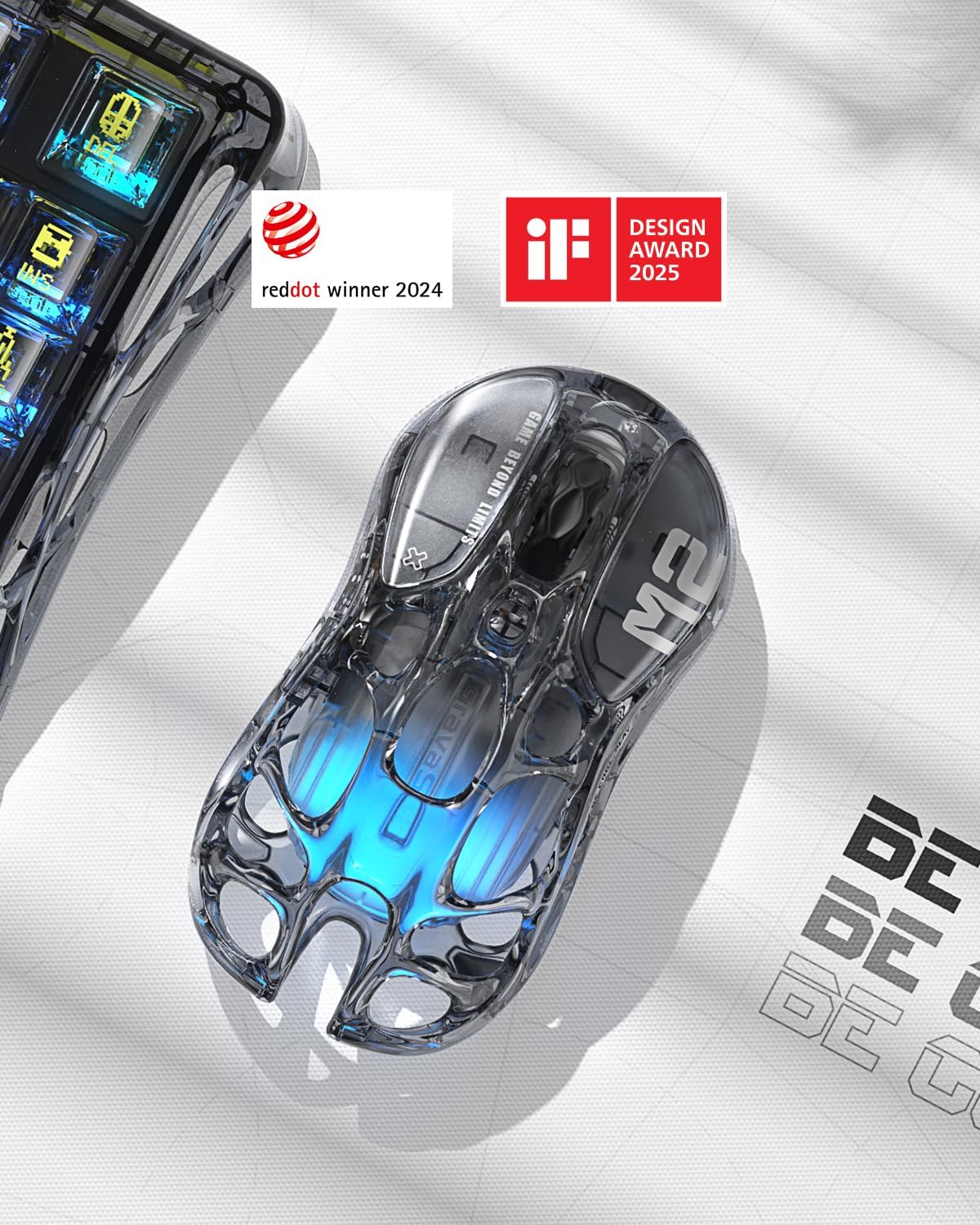 MOUSE GAMER GRAVASTAR MERCURY M2 WIRELESS RGB 26000 DPI - 2