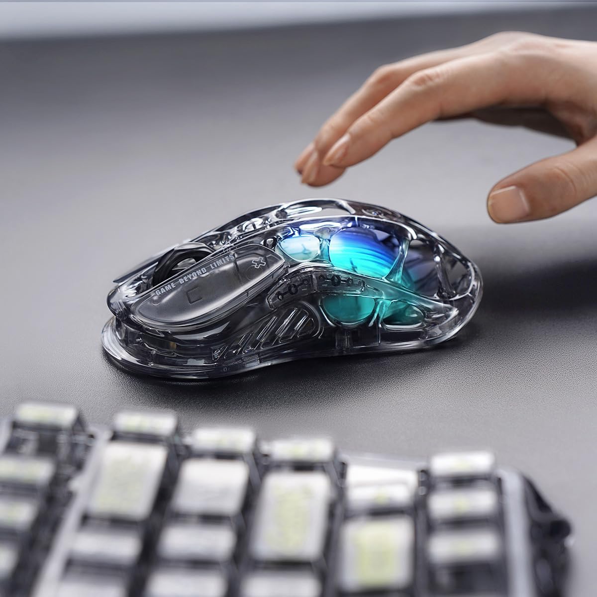 MOUSE GAMER GRAVASTAR MERCURY M2 WIRELESS RGB 26000 DPI - 5