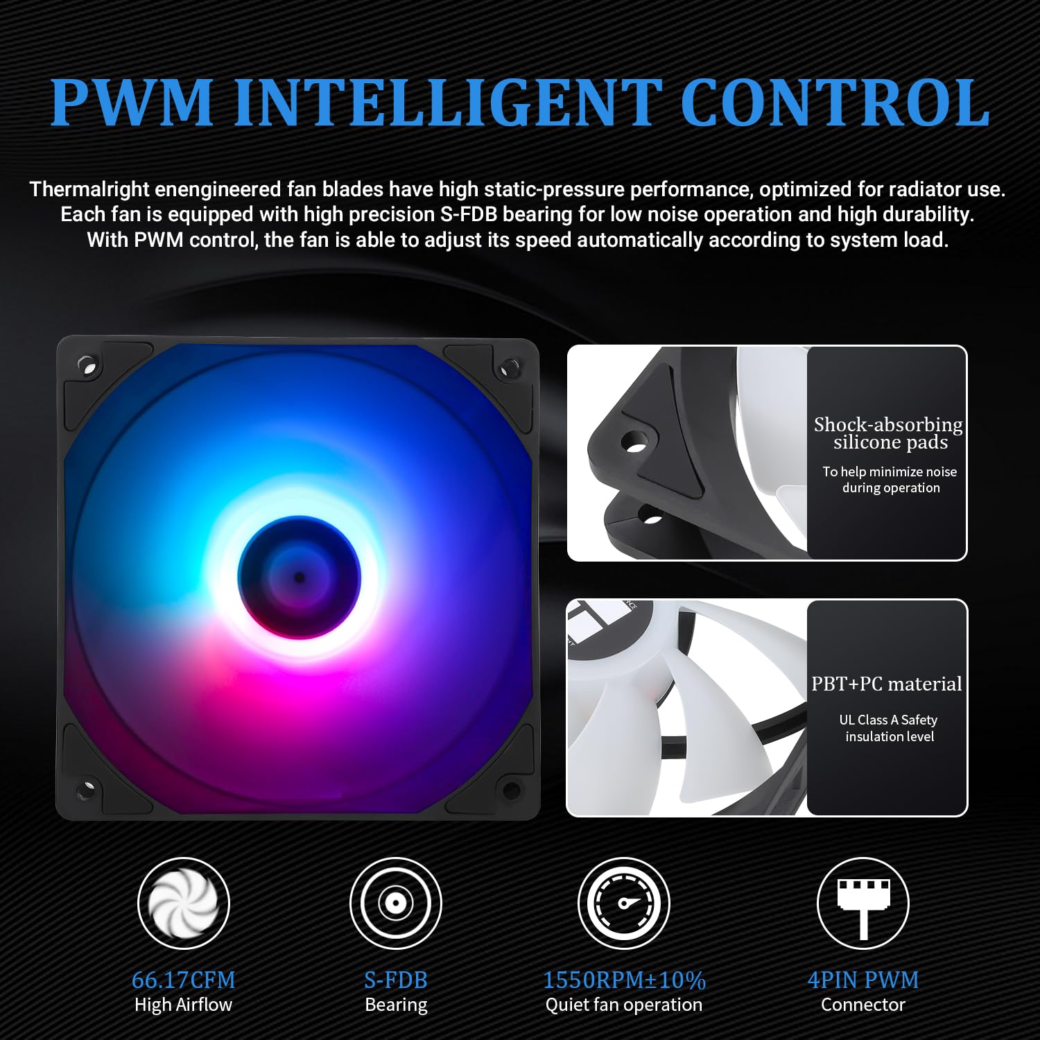 ENFRIADOR LÍQUIDO PARA CPU THERMALRIGHT AQUA ELITE 360 ARGB CON 3 VENTILADORES PWM 1550RPM COMPATIBLE AMD/INTEL - 5