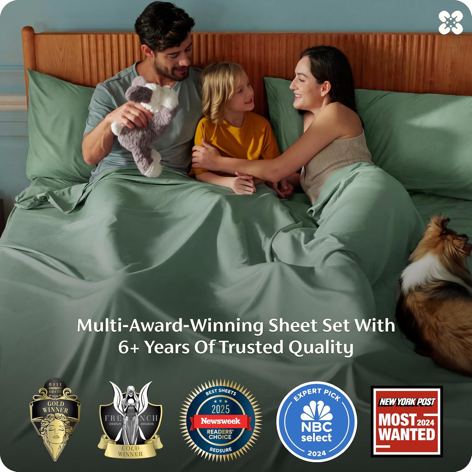 JUEGO DE SÁBANAS BEDSURE PUREWOVEN 100% RAYÓN DE BAMBÚ FULL 4 PIEZAS - 3