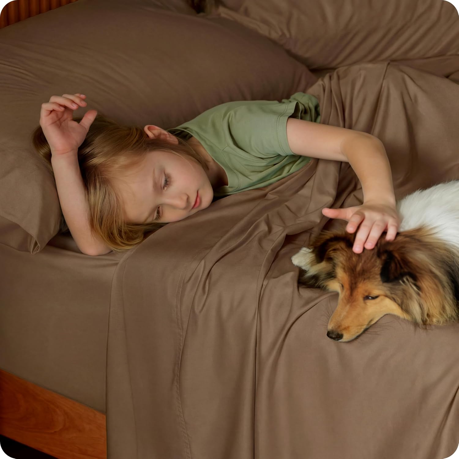 JUEGO DE SÁBANAS BEDSURE PUREWOVEN 100% RAYÓN DE BAMBÚ FULL 4 PIEZAS - 1