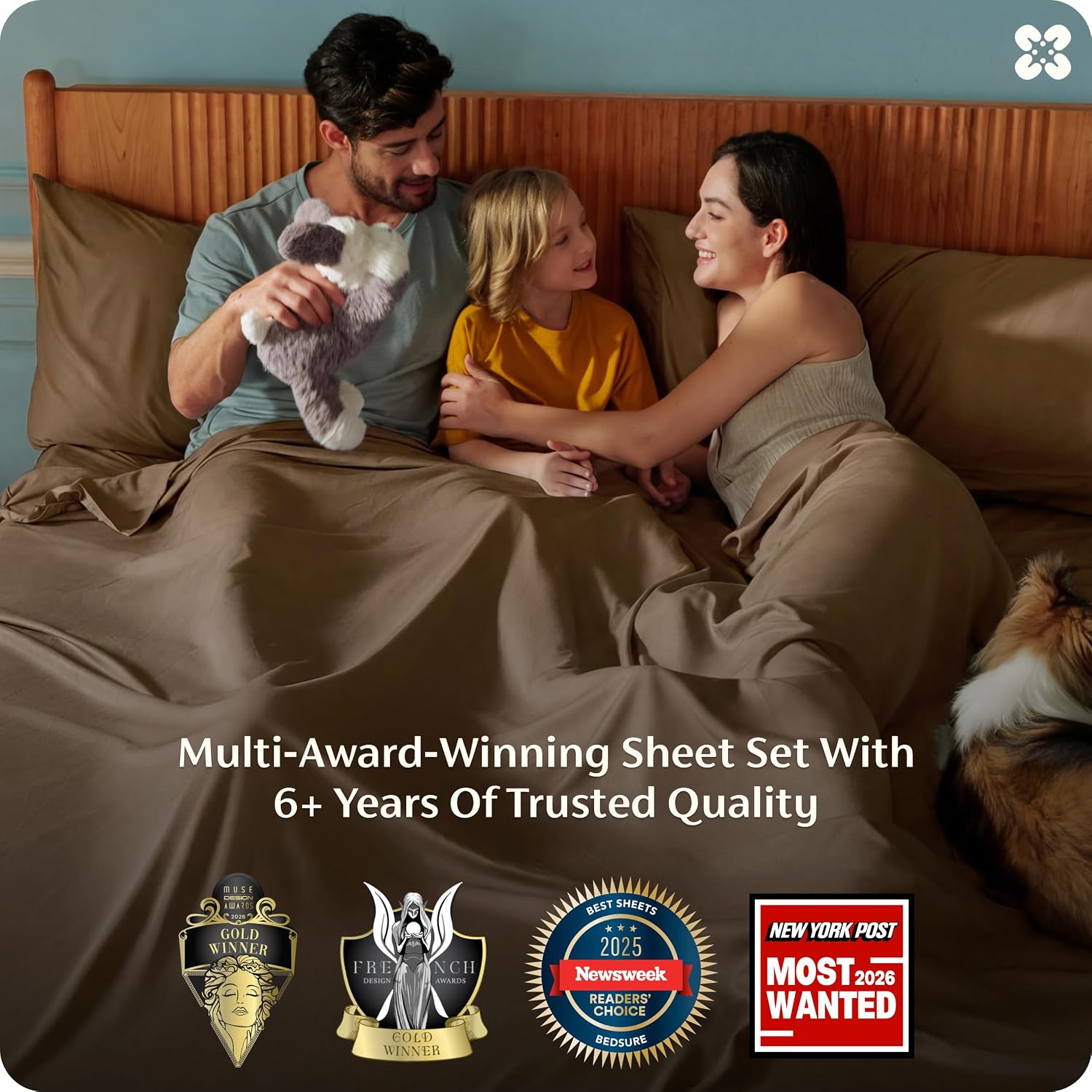 JUEGO DE SÁBANAS BEDSURE PUREWOVEN 100% RAYÓN DE BAMBÚ FULL 4 PIEZAS - 3
