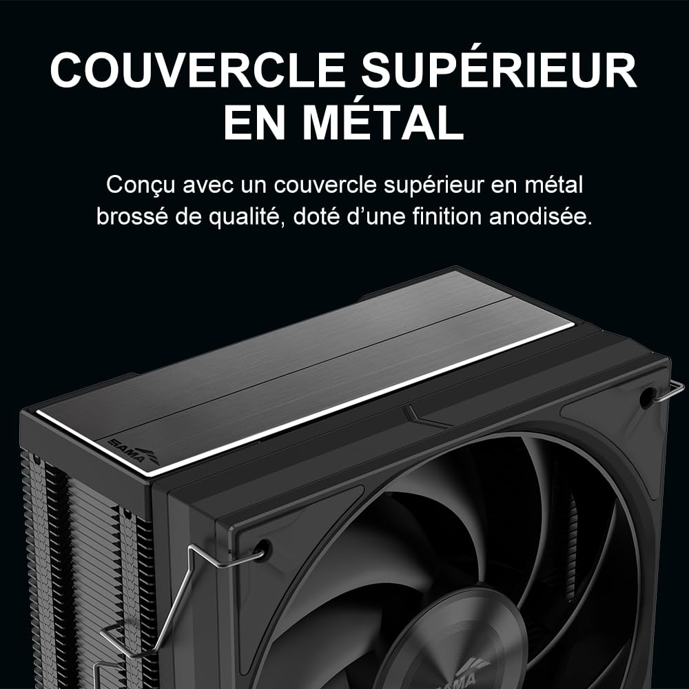 ENFRIADOR DE CPU SAMA A40 COMPACT TOWER 240W TDP NEGRO - 3