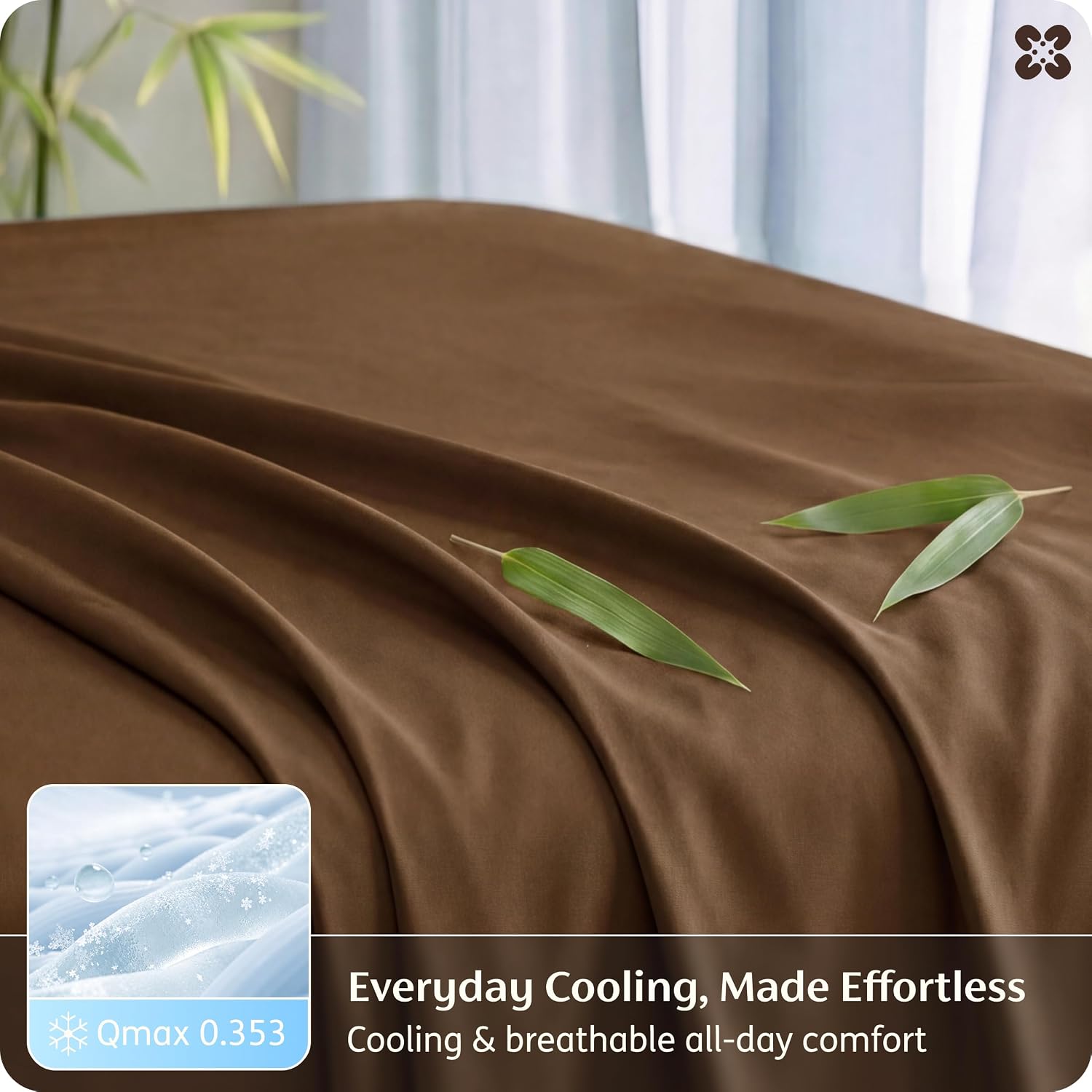 JUEGO DE SÁBANAS BEDSURE PUREWOVEN 100% RAYÓN DE BAMBÚ FULL 4 PIEZAS - 4