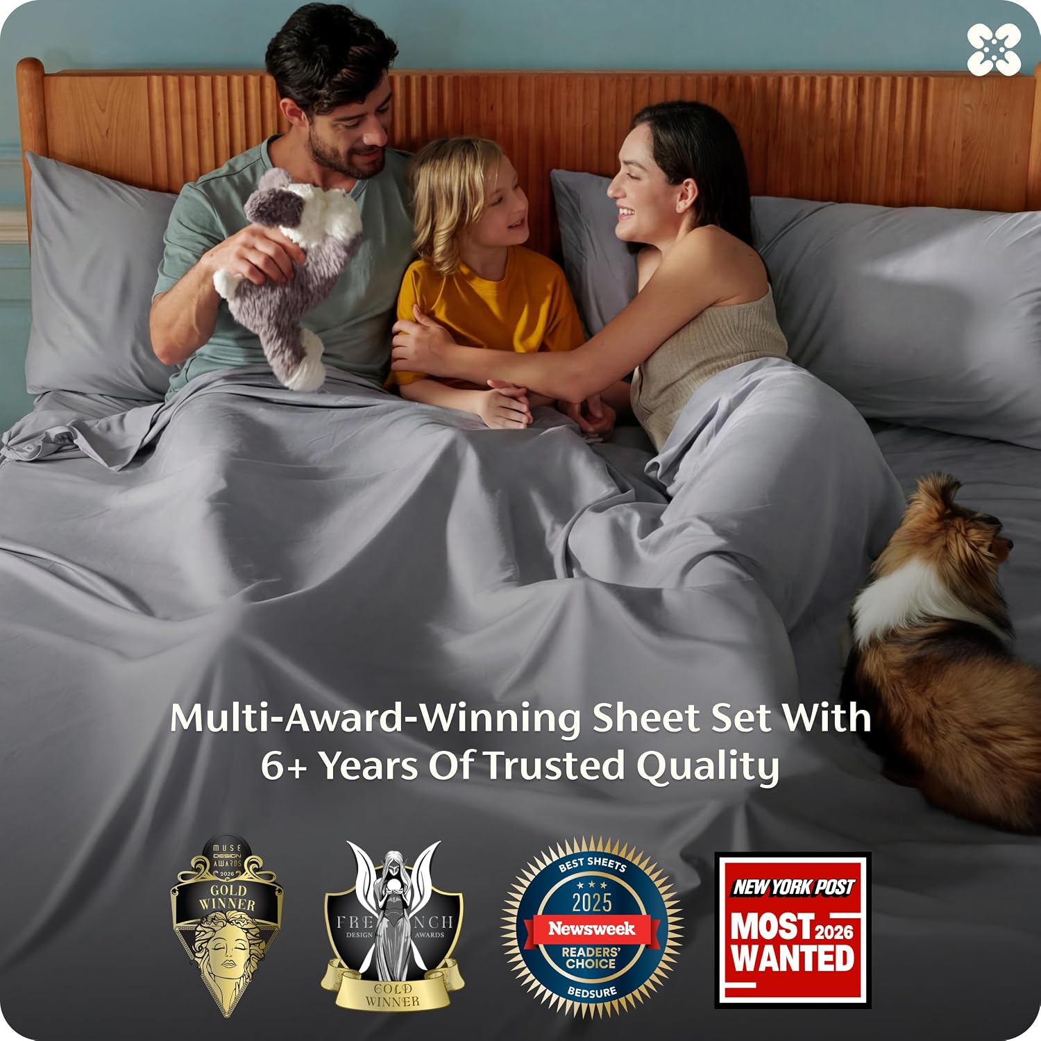 JUEGO DE SÁBANAS BEDSURE PUREWOVEN 100% RAYÓN DE BAMBÚ FULL 4 PIEZAS - 3