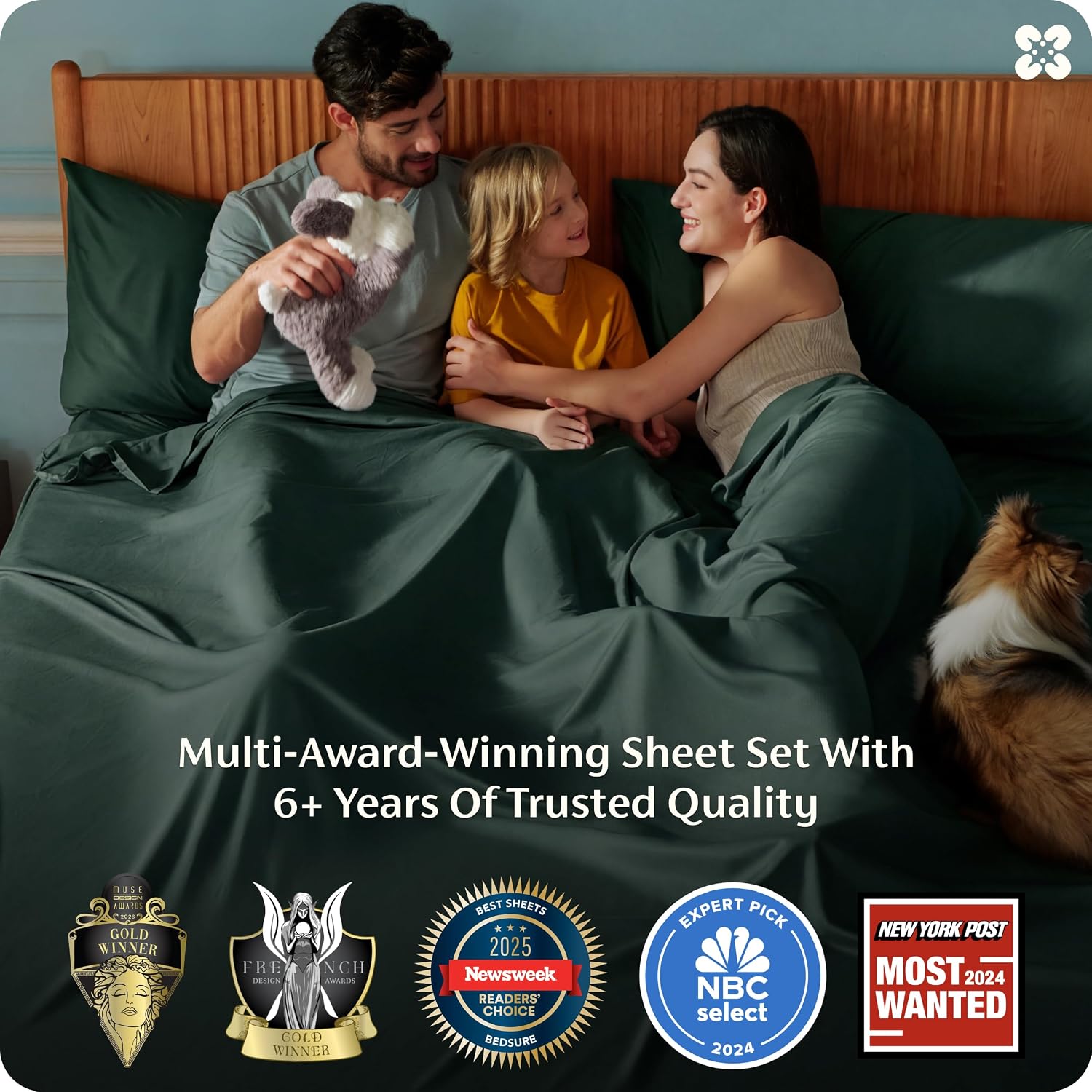 JUEGO DE SÁBANAS BEDSURE PUREWOVEN 100% RAYÓN DE BAMBÚ FULL 4 PIEZAS - 3
