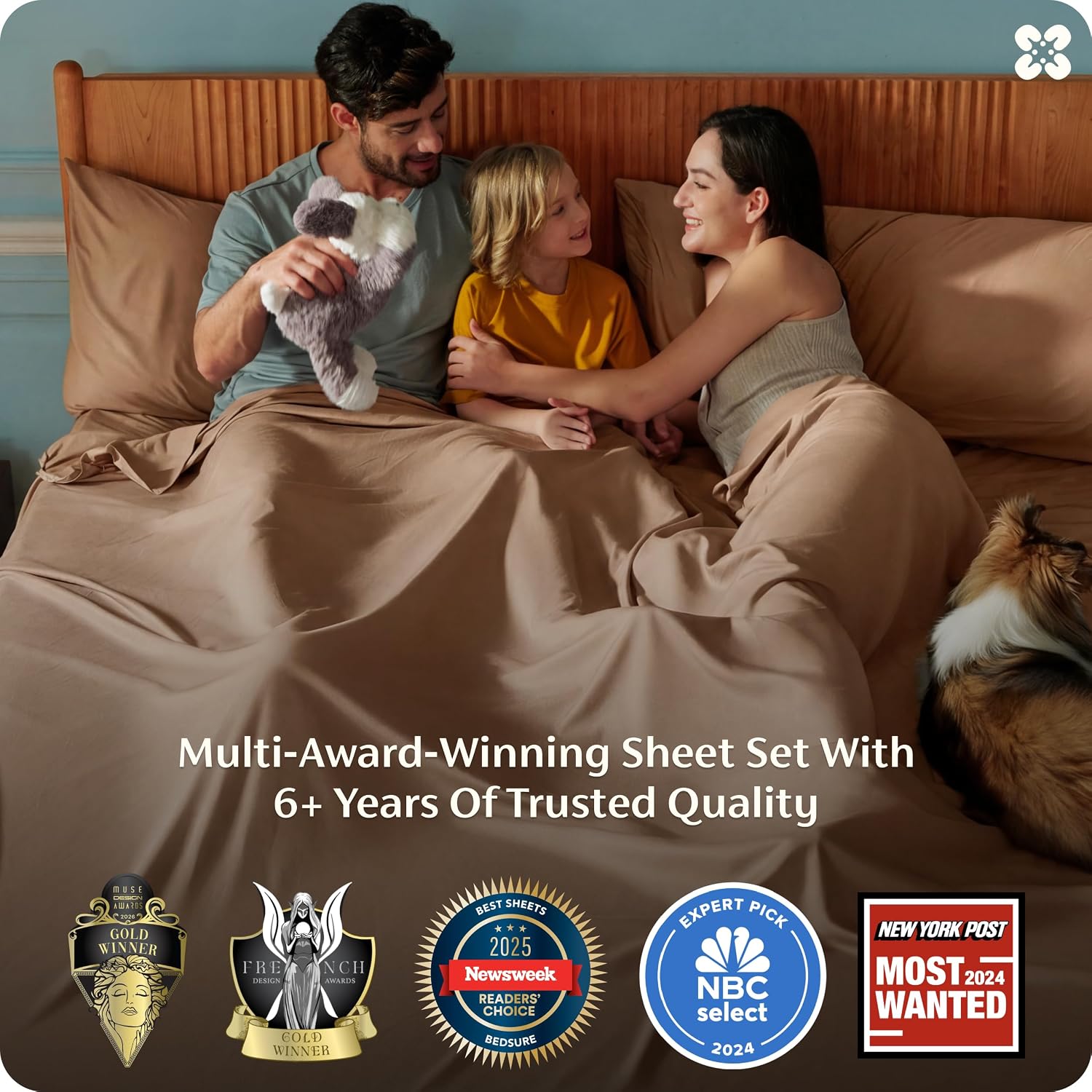 JUEGO DE SÁBANAS BEDSURE PUREWOVEN 100% RAYÓN DE BAMBÚ FULL 4 PIEZAS - 3