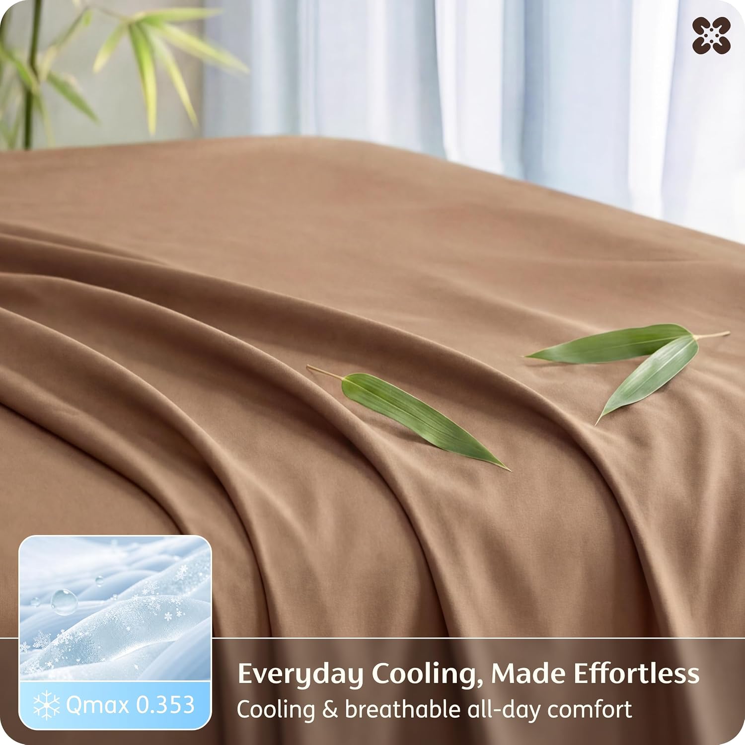JUEGO DE SÁBANAS BEDSURE PUREWOVEN 100% RAYÓN DE BAMBÚ FULL 4 PIEZAS - 4