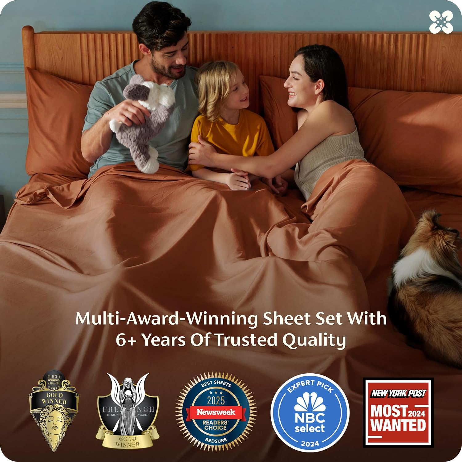 JUEGO DE SÁBANAS BEDSURE PUREWOVEN 100% RAYÓN DE BAMBÚ FULL 4 PIEZAS - 3