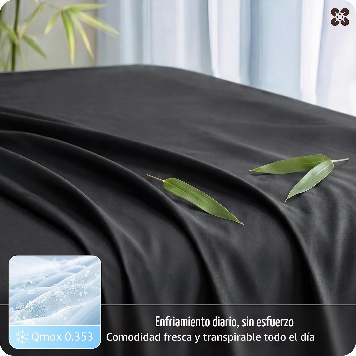 JUEGO DE SÁBANAS BEDSURE PUREWOVEN 100% RAYÓN DE BAMBÚ FULL 4 PIEZAS - 4