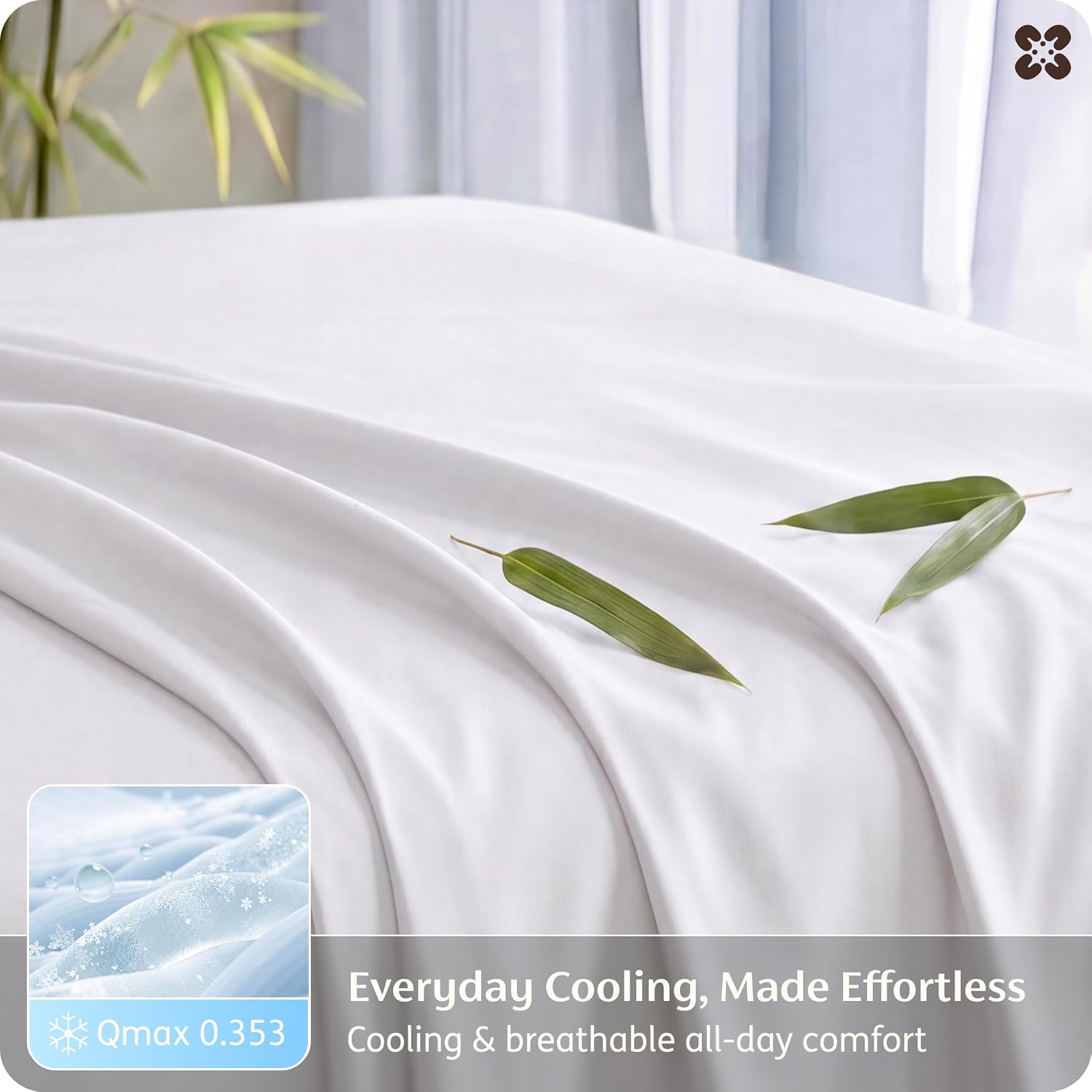 JUEGO DE SÁBANAS BEDSURE PUREWOVEN 100% RAYÓN DE BAMBÚ FULL 4 PIEZAS - 4